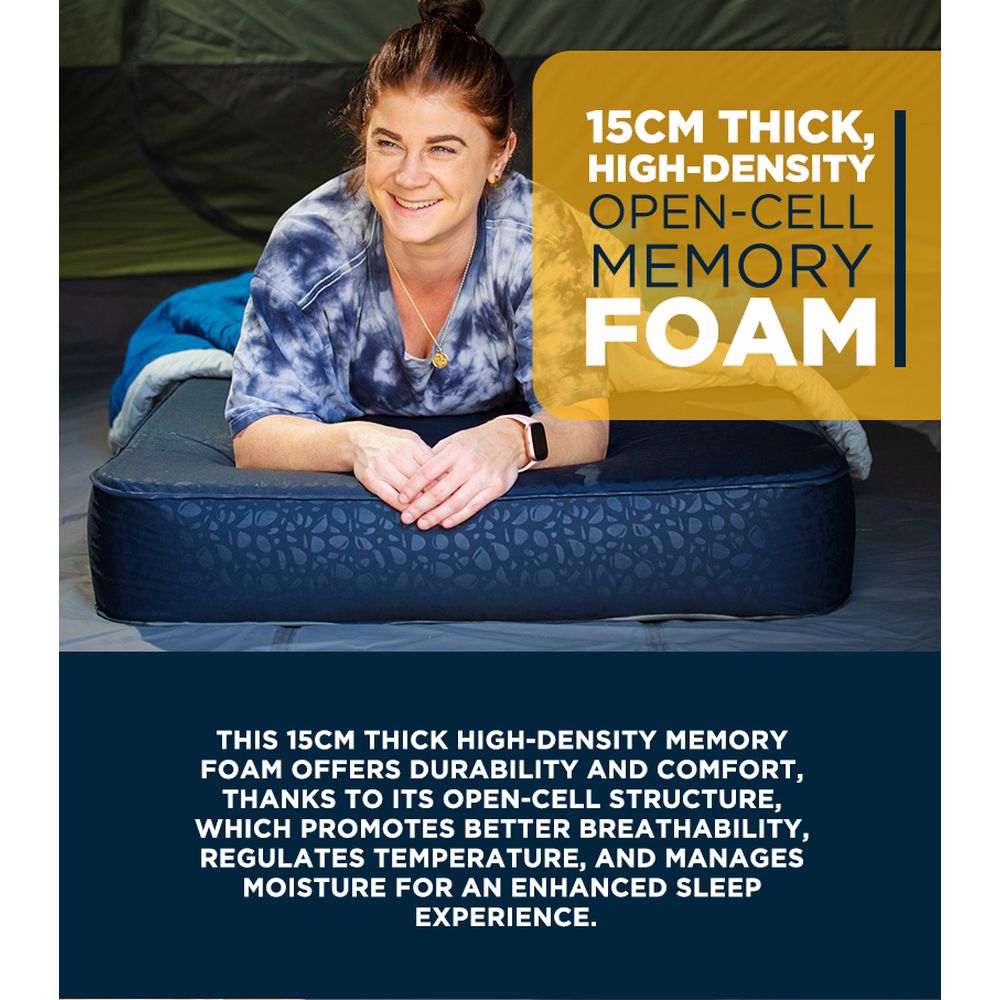 OZtrail 3D Fatmat 750 Self Inflating Camping Mattress - Single