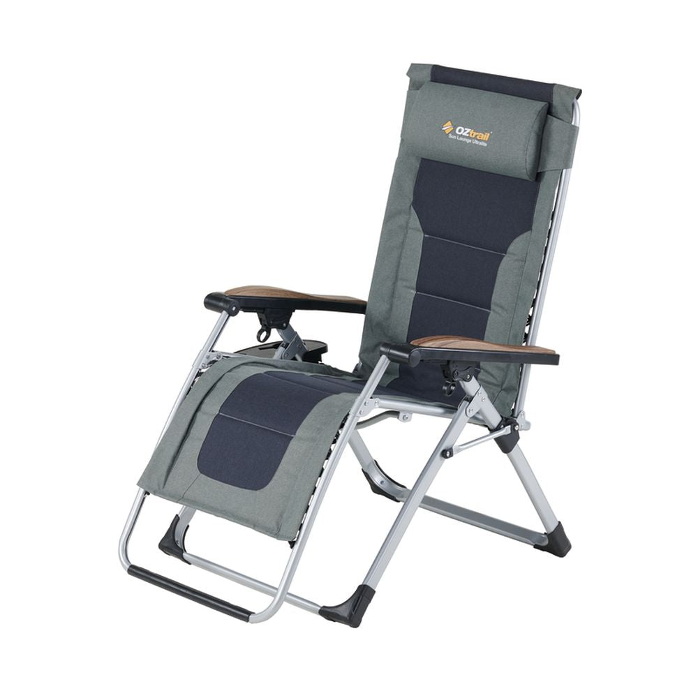 OZtrail Ultralite Sun Lounge Camp Chair - Navy