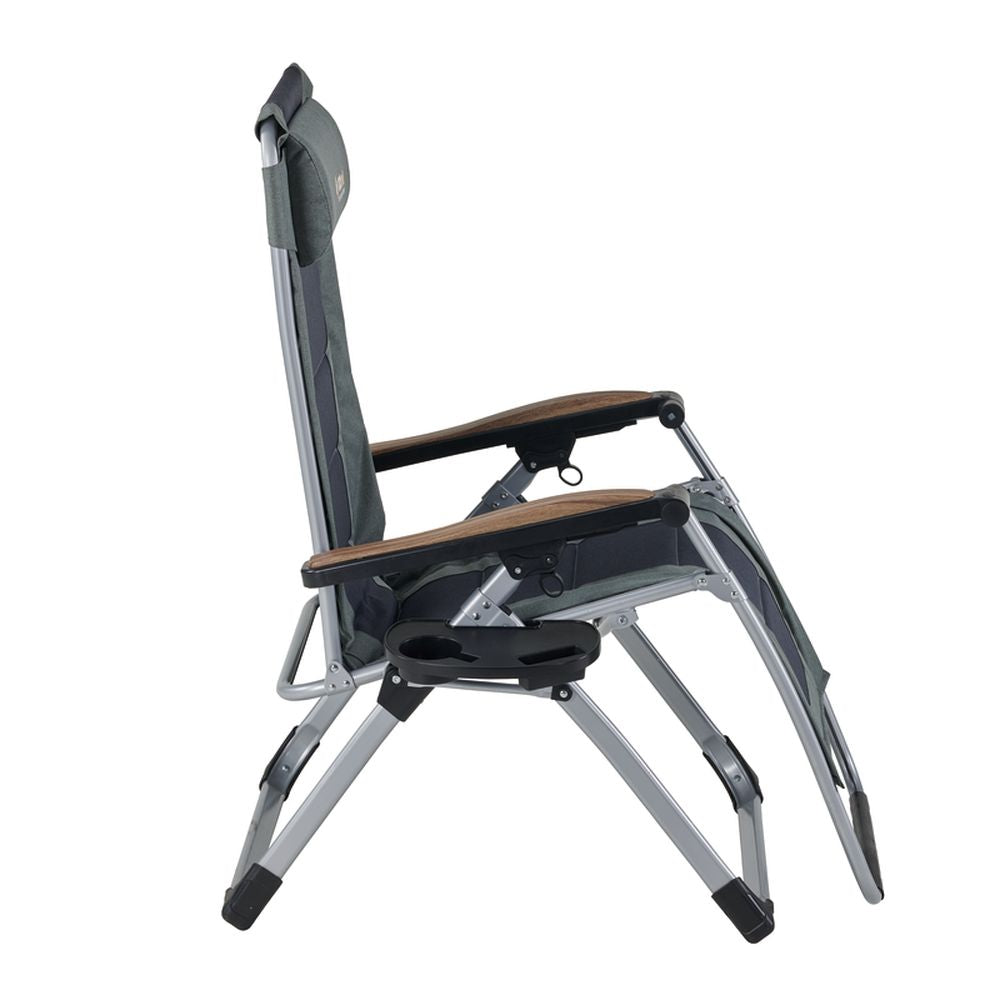 OZtrail Ultralite Sun Lounge Camp Chair - Navy