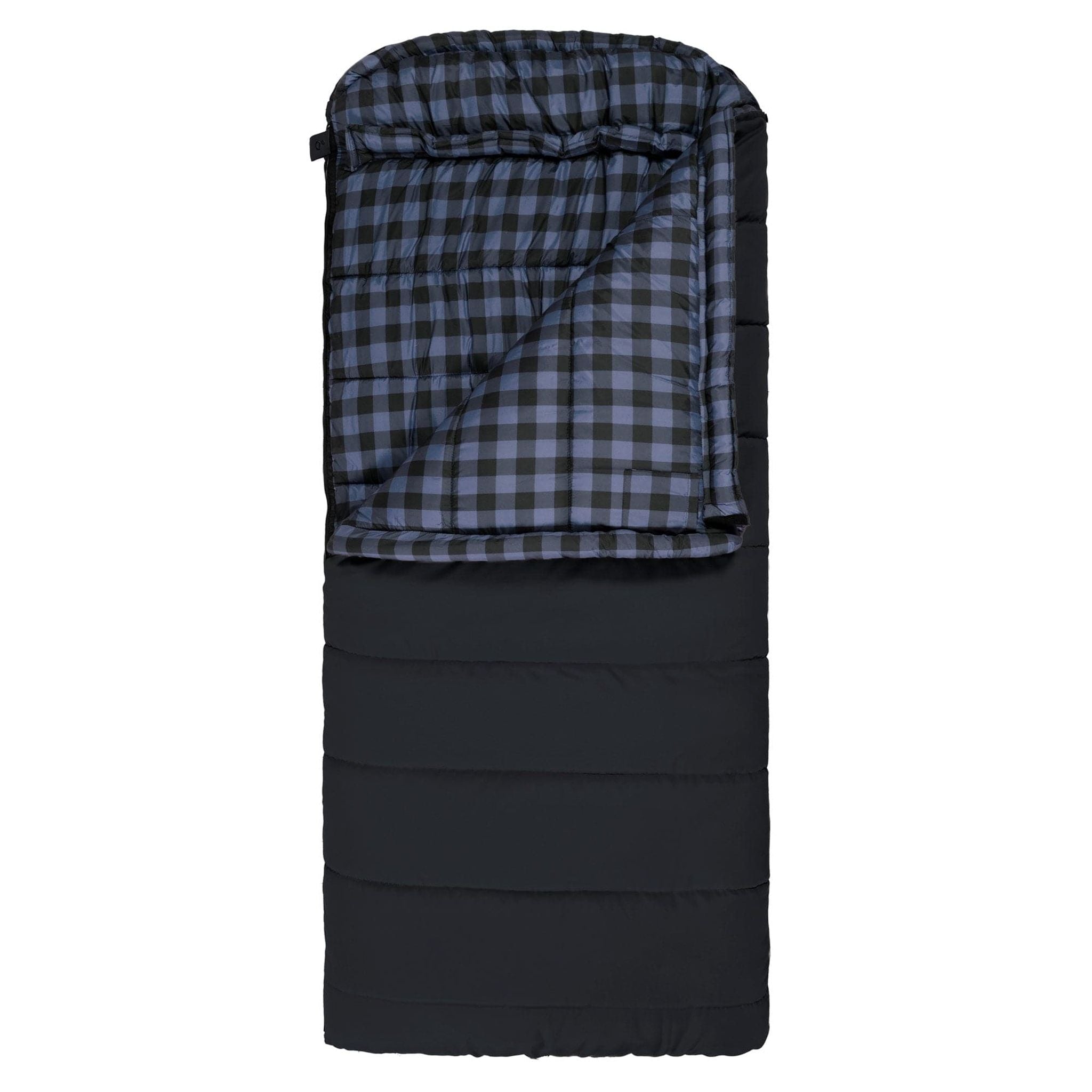 Teton Sports Bridger -18˚c/0˚f Canvas Sleeping Bag in Charcoal and Blue