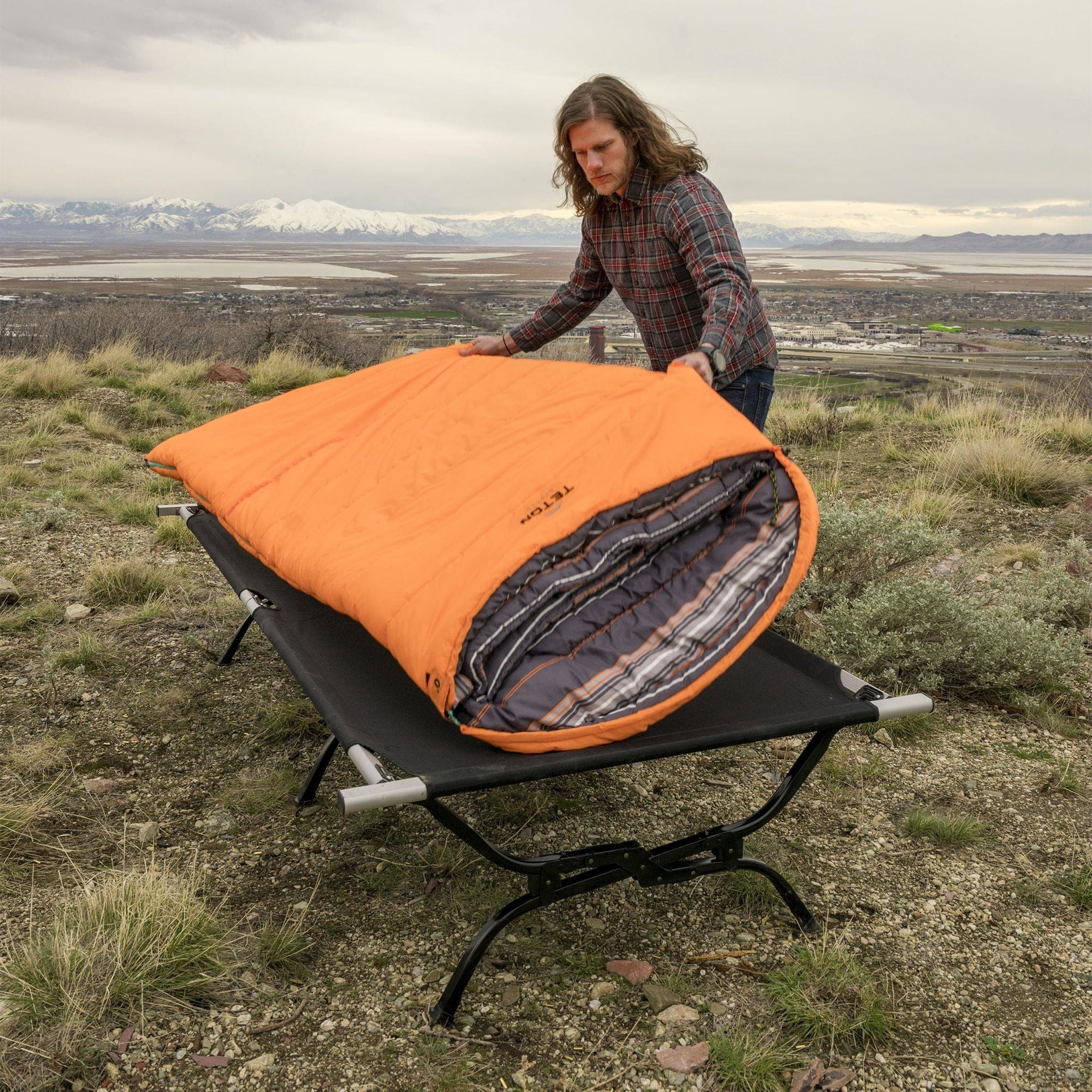 Teton Sports Outfitter XXL Camp Stretcher Bed with Pivot Arm