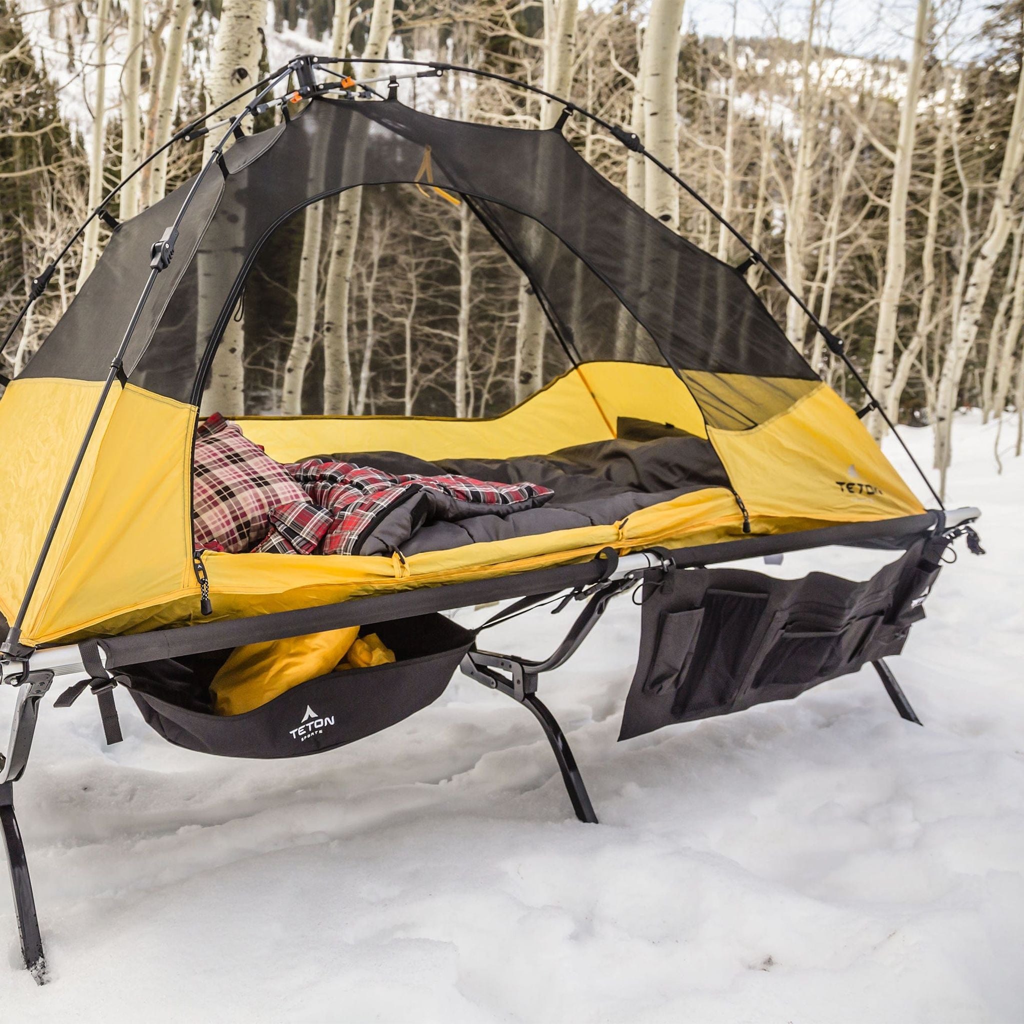 stretcher bed tent Teton Sports Outfitter XXL Camp Stretcher Bed with Pivot Arm – Compleat Angler Australia