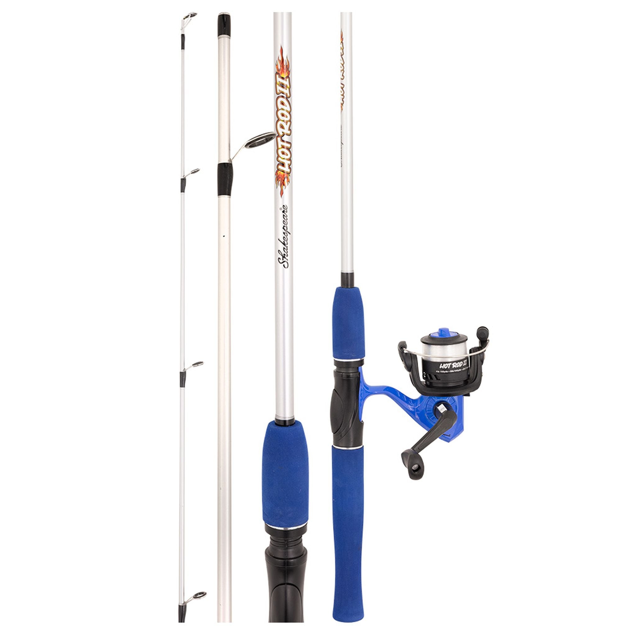 Shakespeare Hot Rod II 602M 2-4kg CBO Blue Fishing Combo – Compleat ...