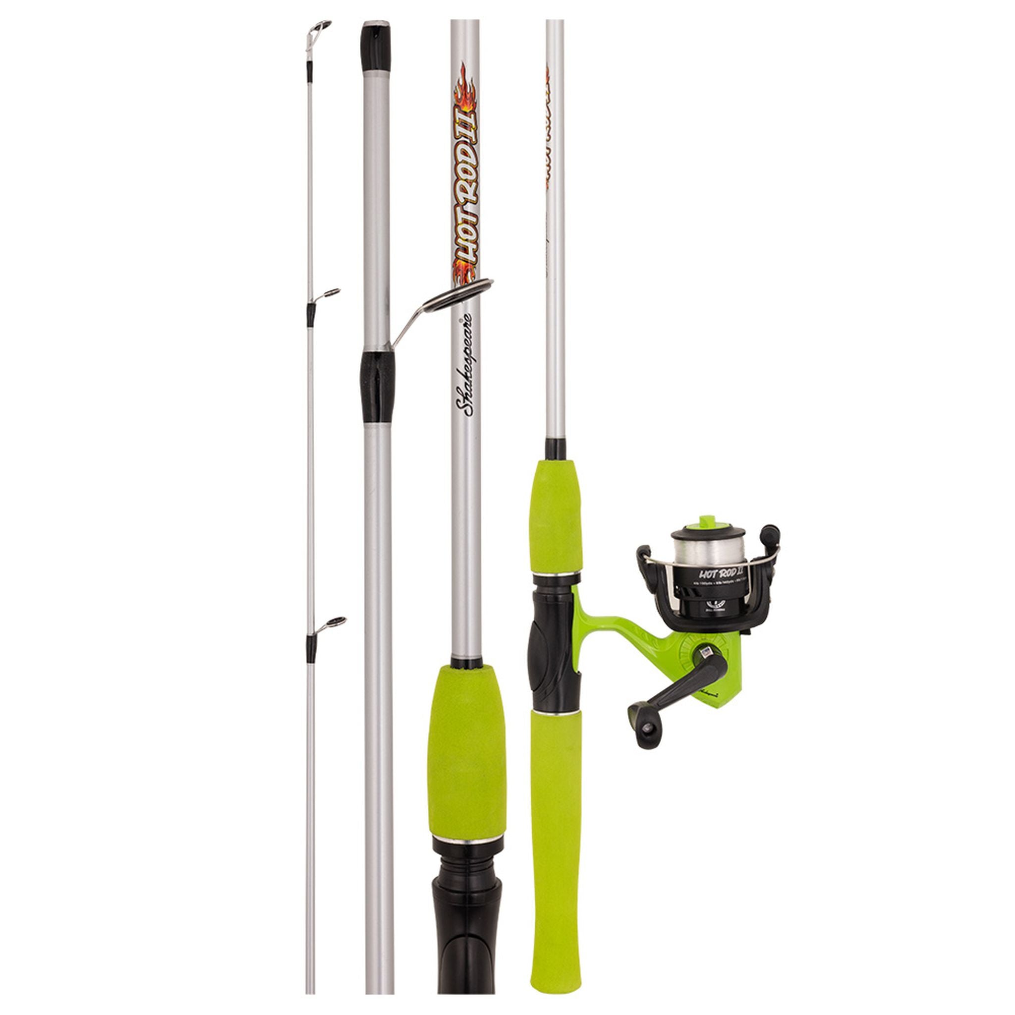Shakespeare Hot Rod II 602M 2-4kg CBO Green Fishing Combo