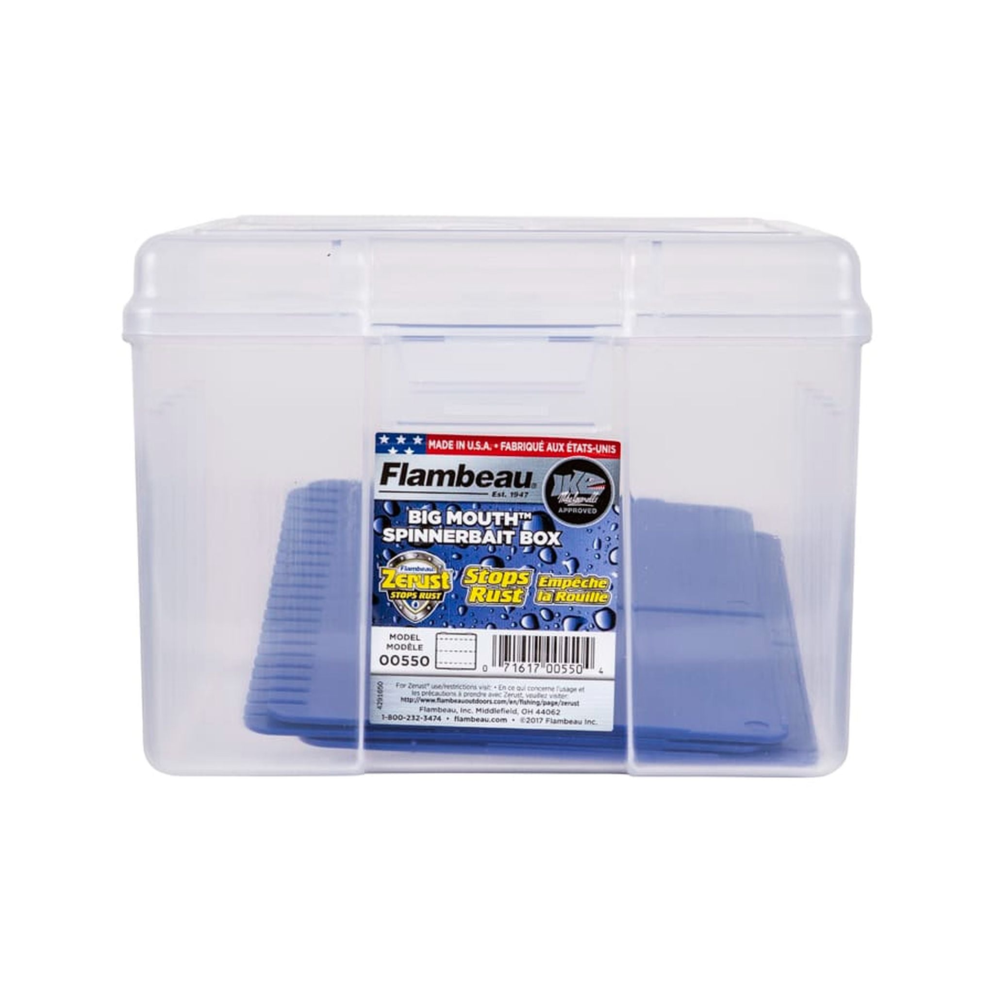 Flambeau 00550 Large Spinnerbait Storage Box w Big Mouth