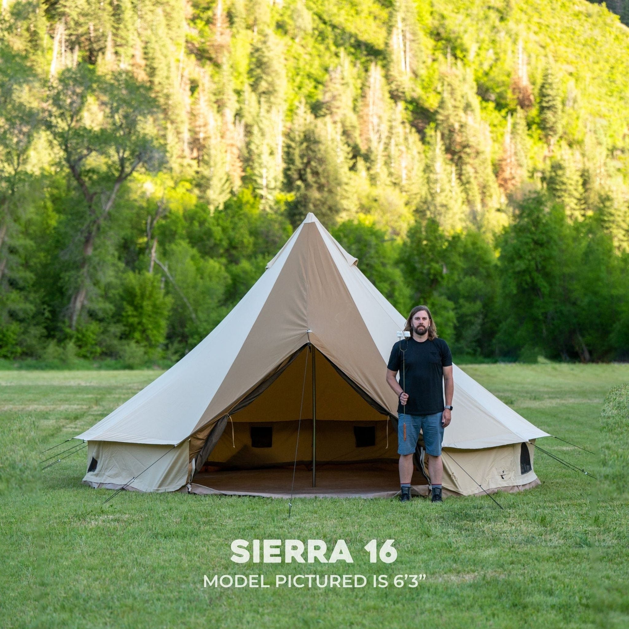 Teton Sports Sierra 16' Canvas Tent 4.9m