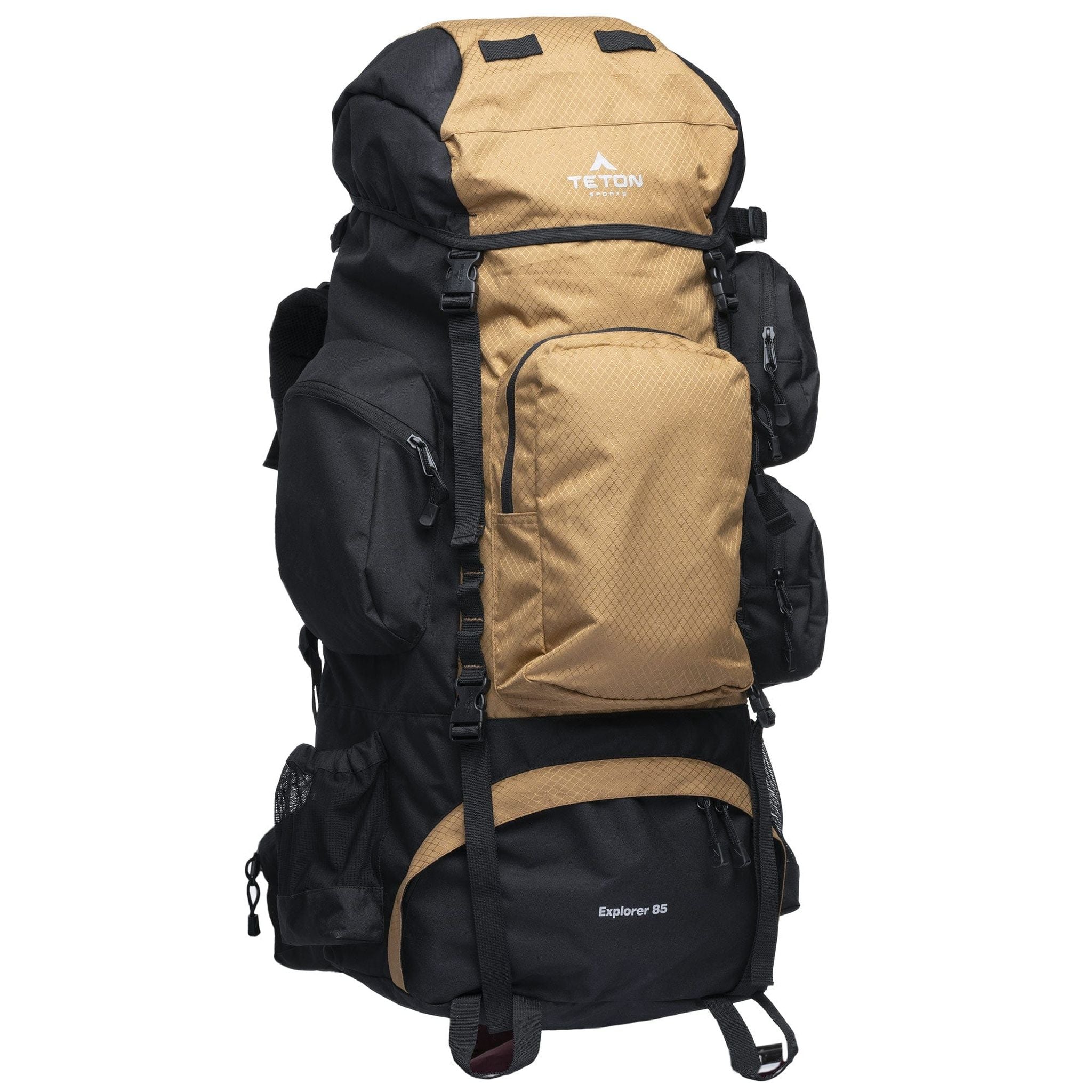 amazonbasics internal frame hiking backpack with rainfly 75l black Teton Sports Explorer 85l Backpack in Buck Brown – Compleat Angler Australia