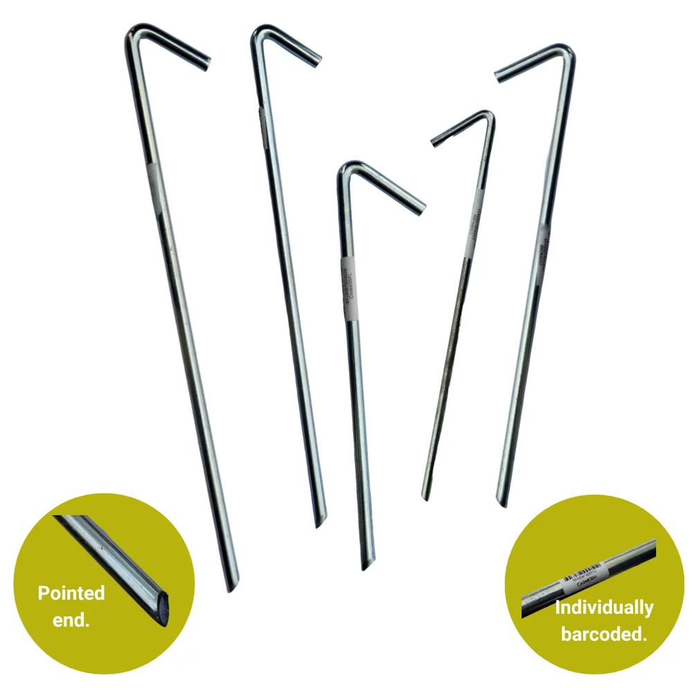 Supex 300mm Zinc Plated Steel Tent Peg