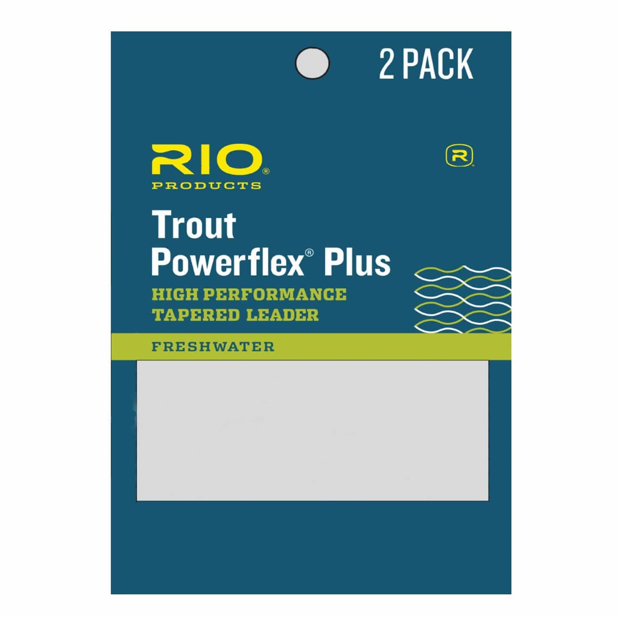 RIO Powerflex Plus 9ft Trout Leader 2pk