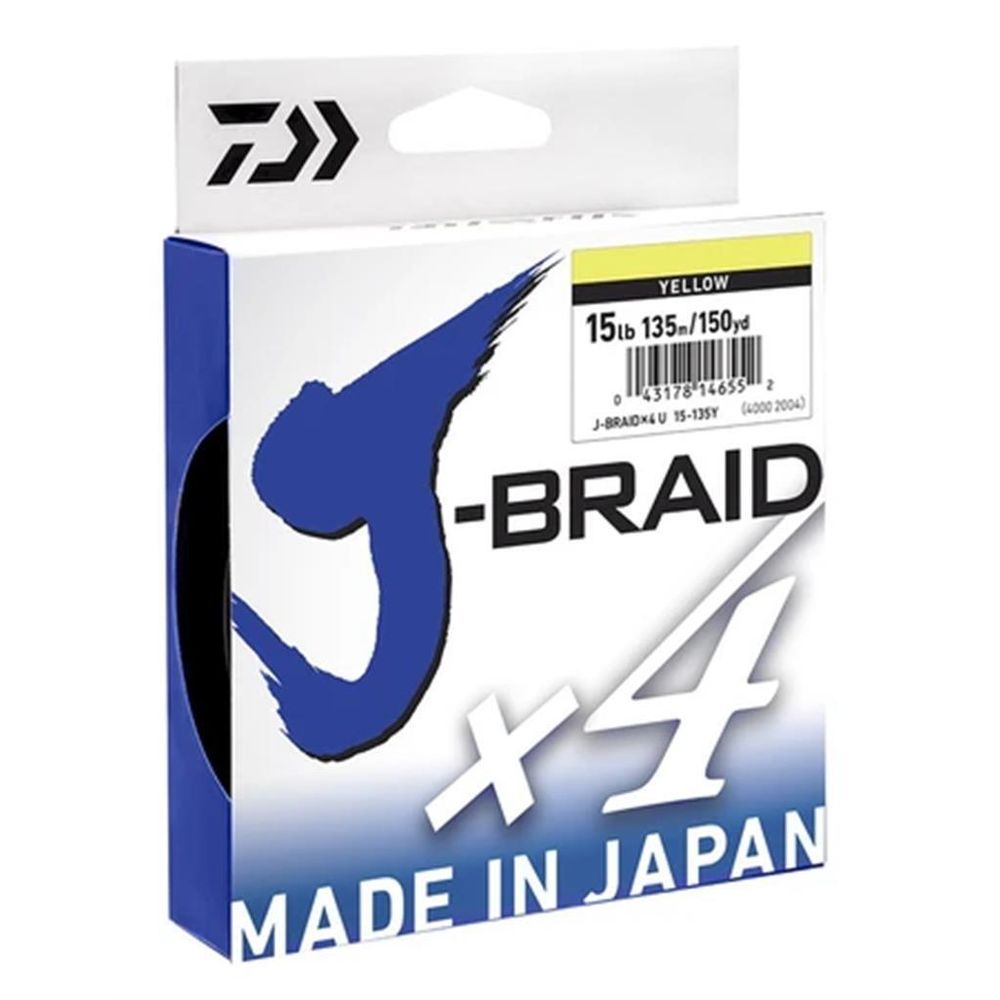 Daiwa J-Braid X4 270M Line Yellow