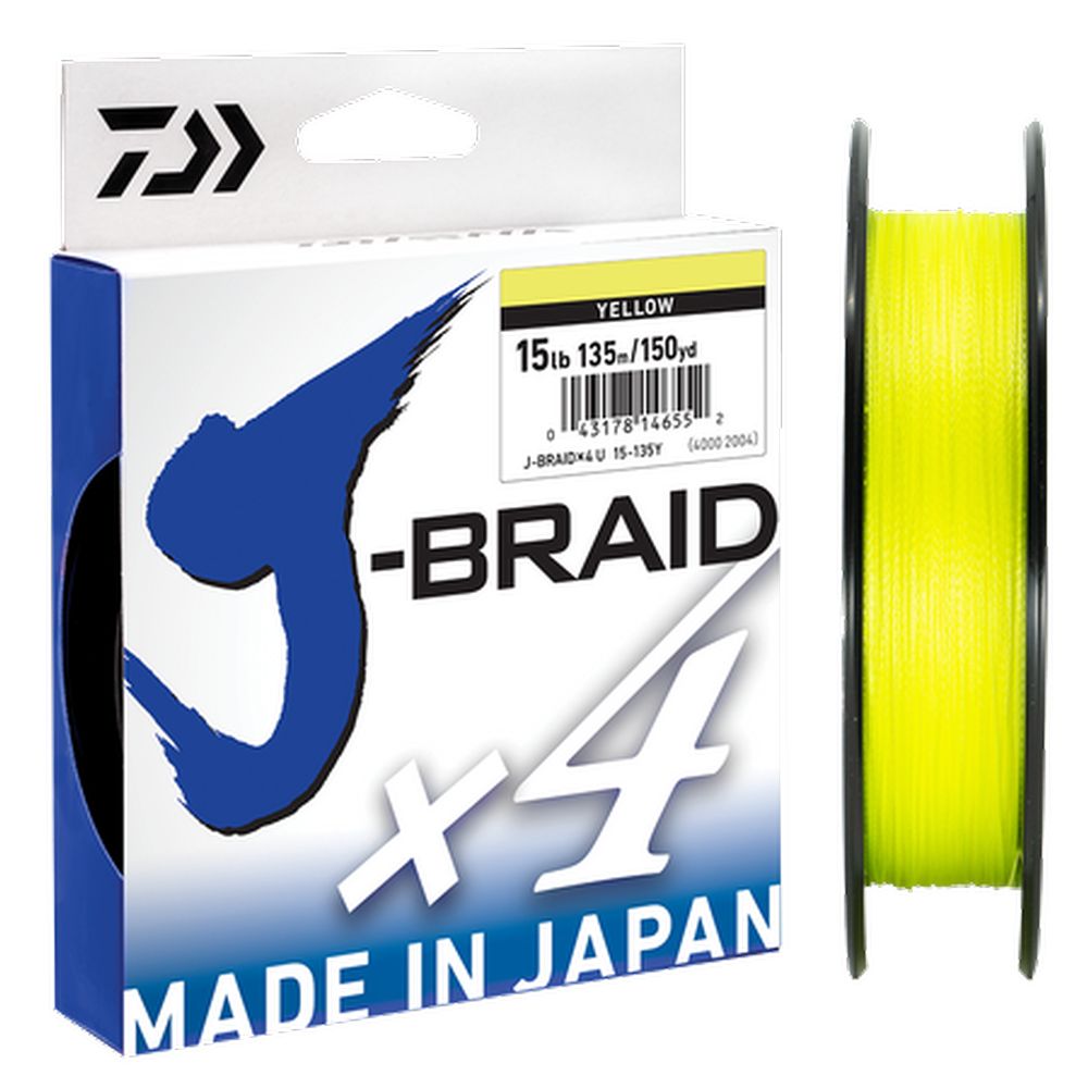 Daiwa J-Braid X4 2700M Line Yellow