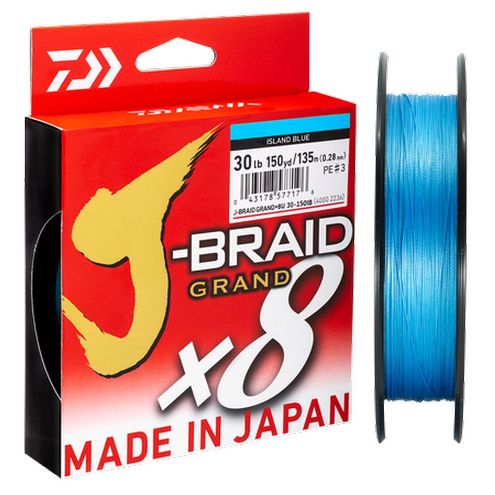 Daiwa J-BRAID Grand X8 150yds Line BLUE