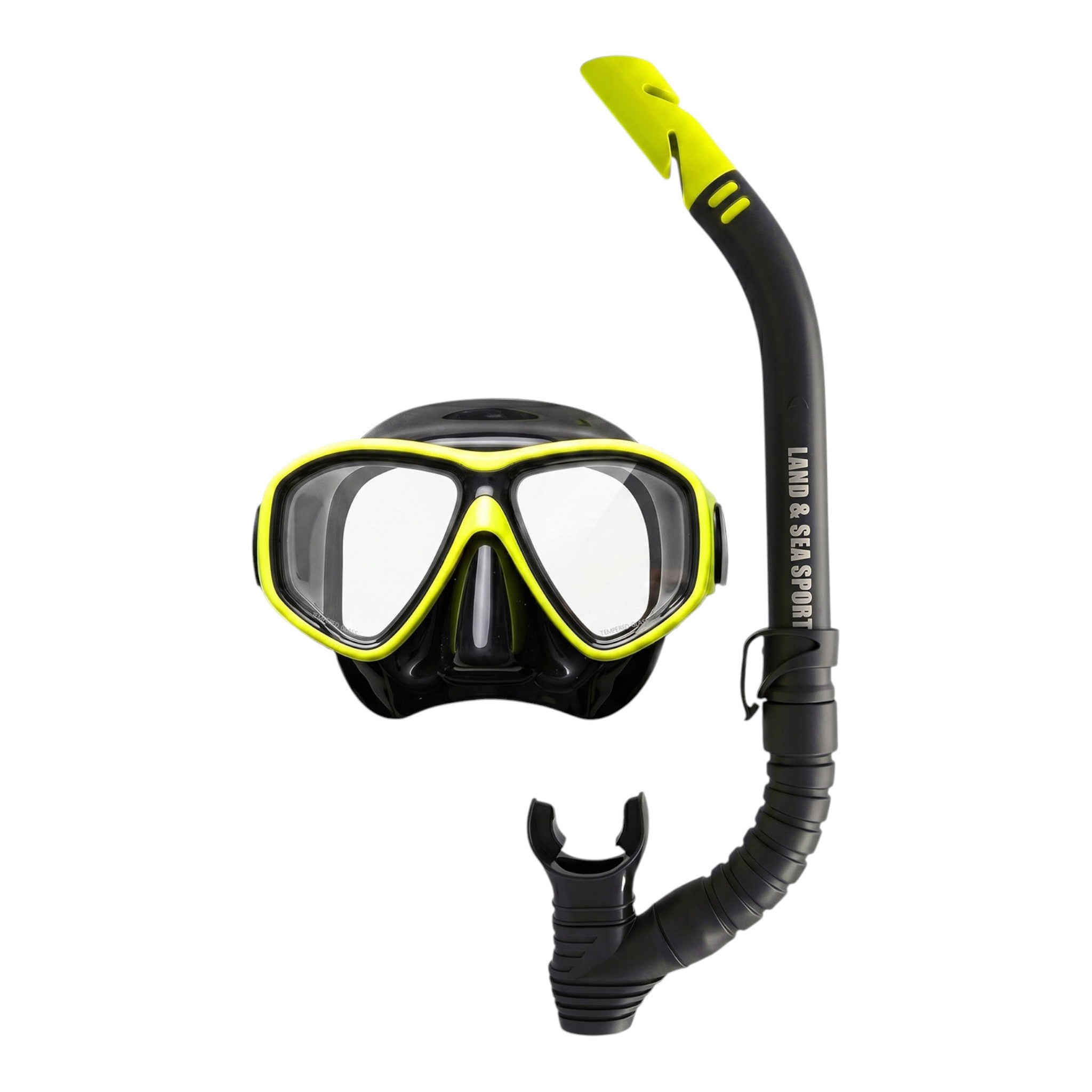 Land & Sea Black Clearwater Mask & Snorkel Set