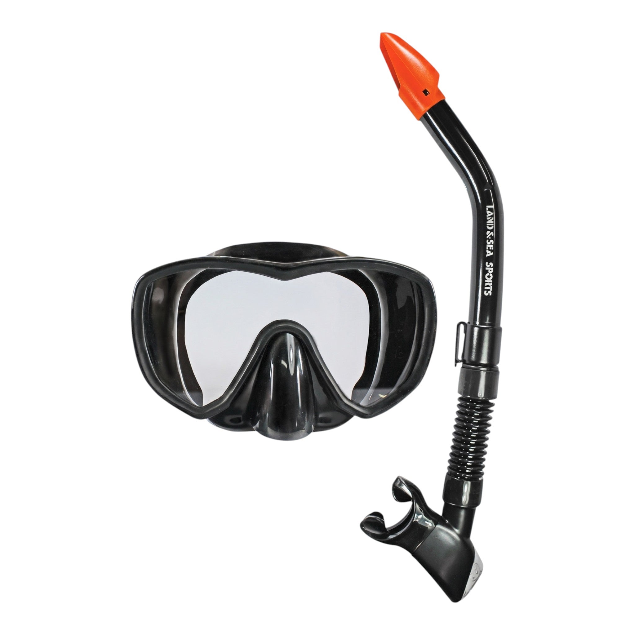Land & Sea Black Marlin Mask & Snorkel Set