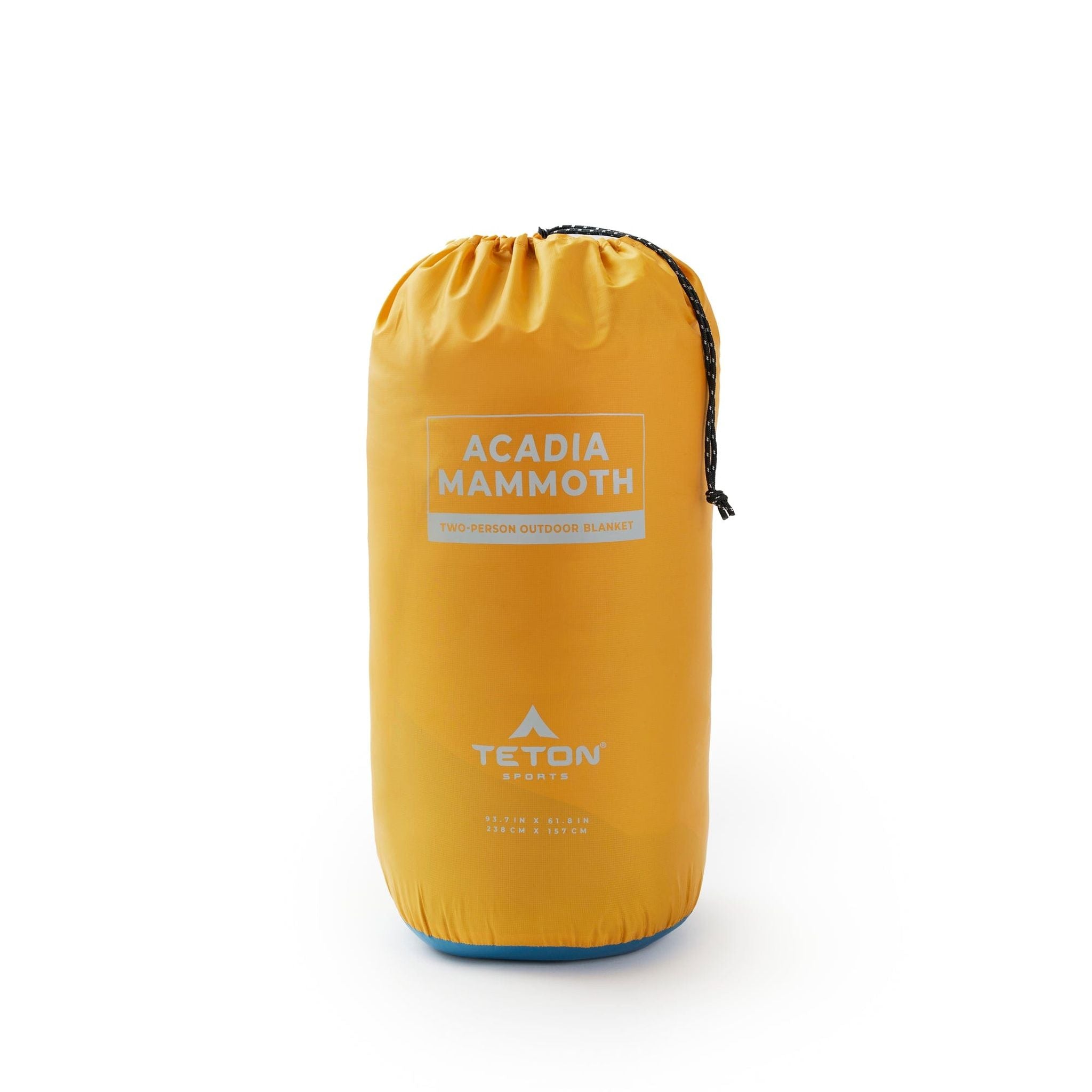Teton Sports Acadia Mammoth Outdoor Camp Blanket in Goldenrod/Peacock