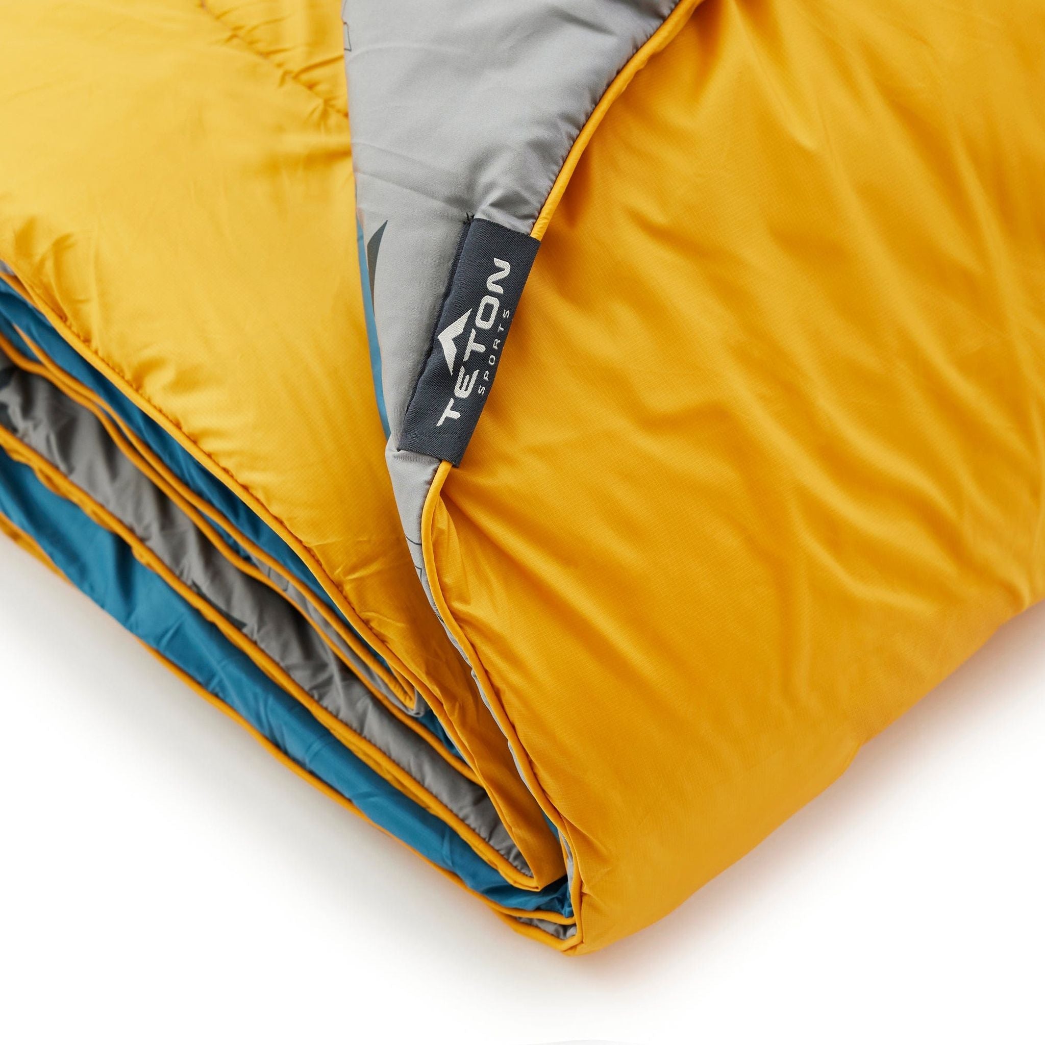 Teton Highline Camp Blanket in Goldenrod/Peacock