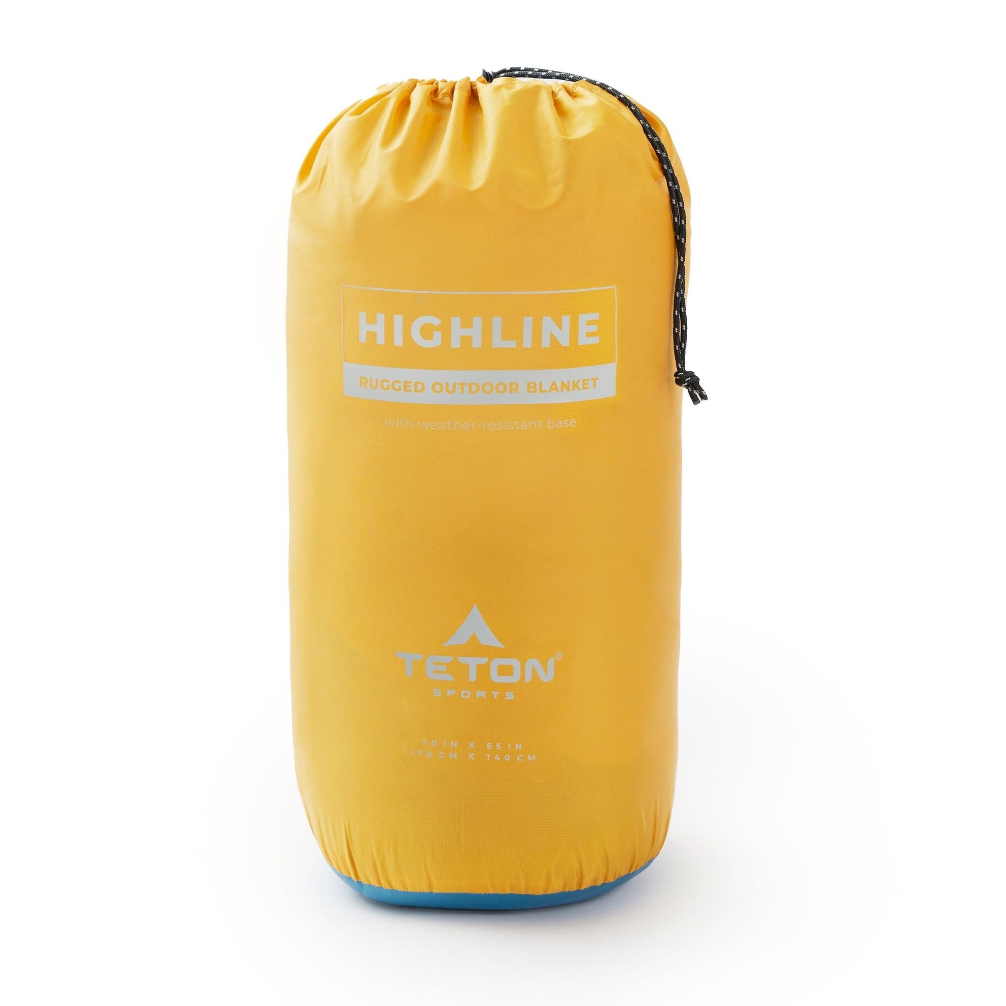 Teton Highline Camp Blanket in Goldenrod/Peacock