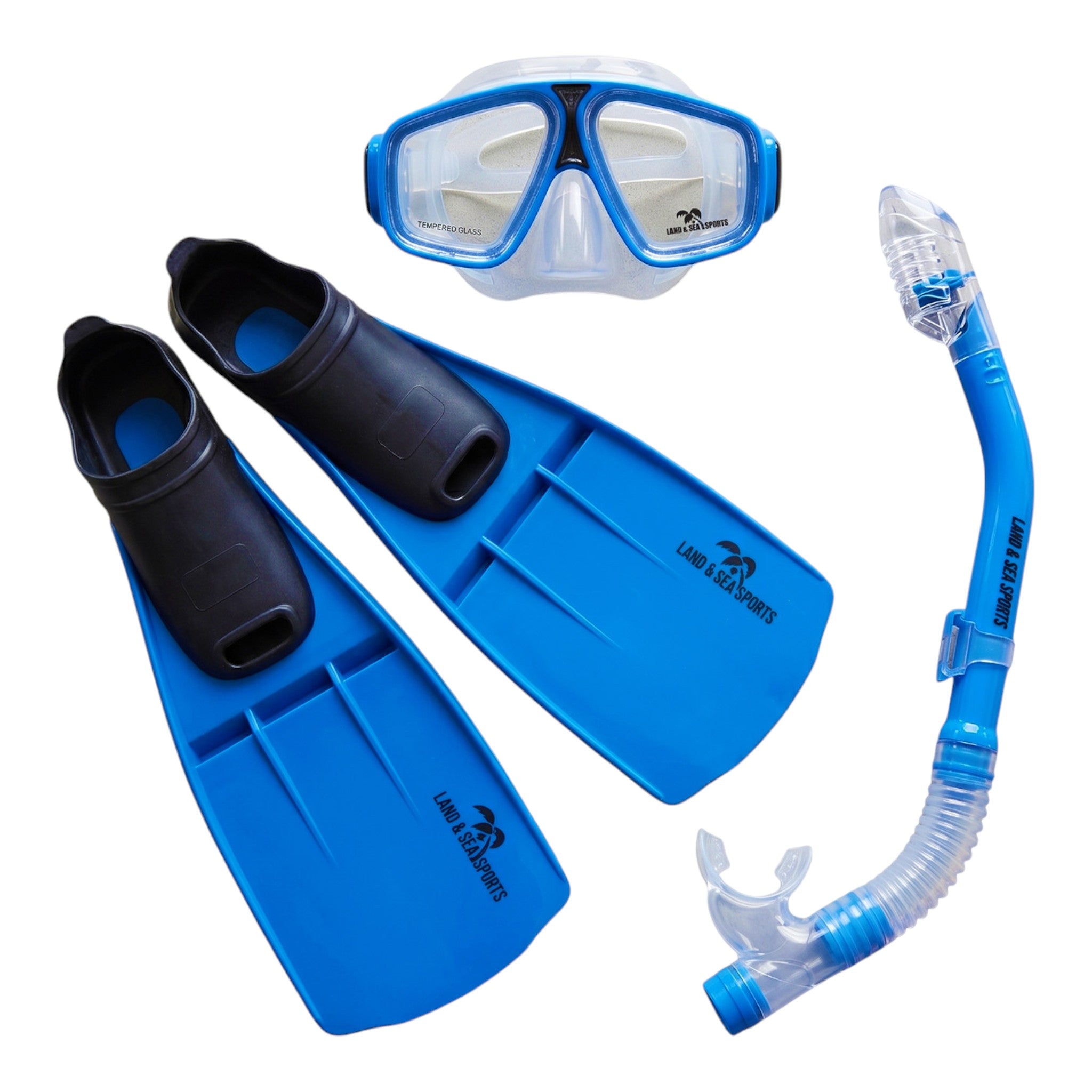 Land & Sea Adventurer Mask Snorkel Set Blue