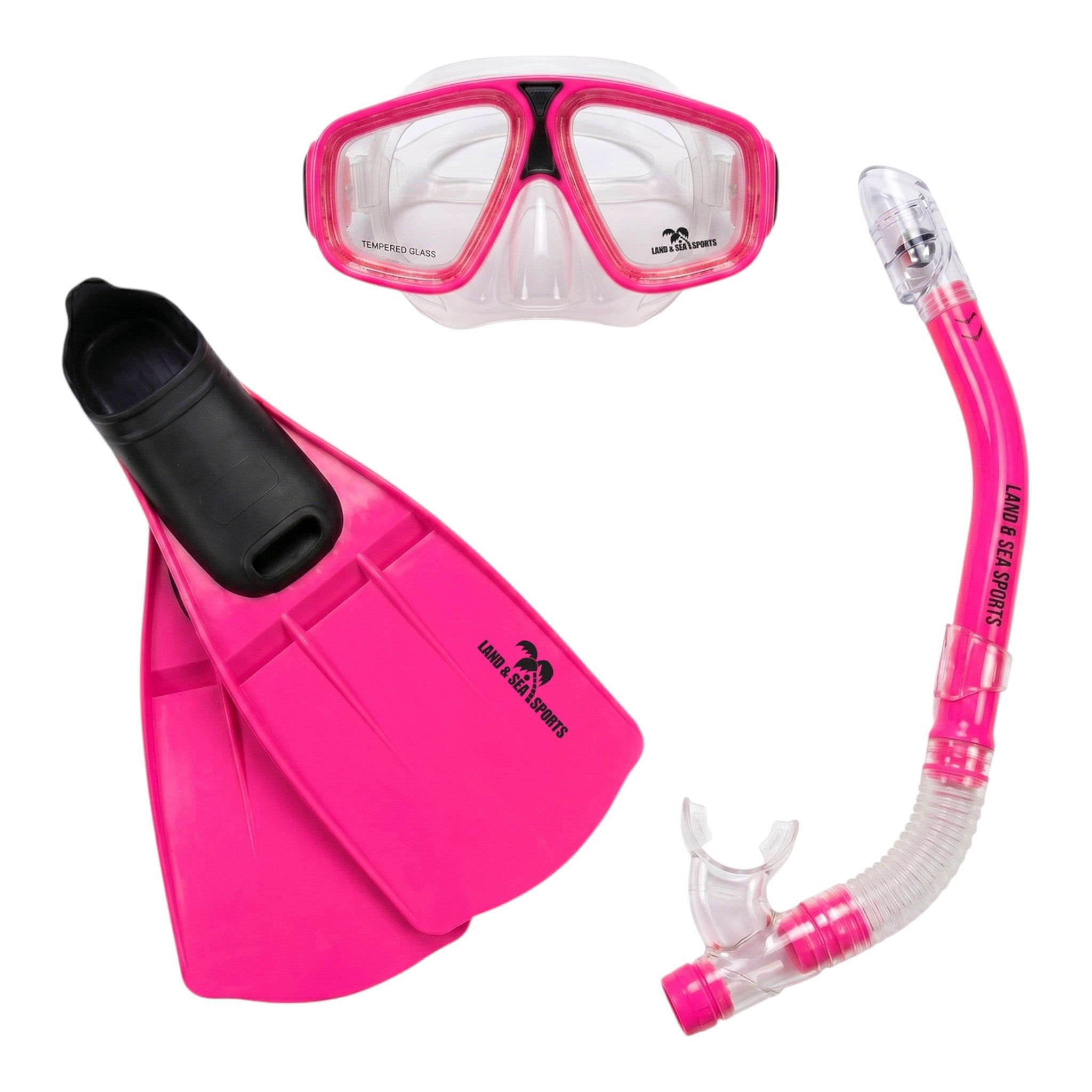 Land & Sea Adventurer Mask Snorkel Set Pink