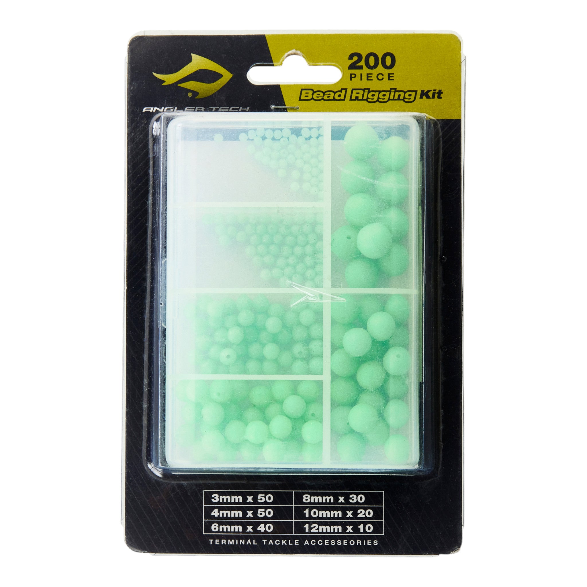 Angler Tech Beads 200pk Assorted Green