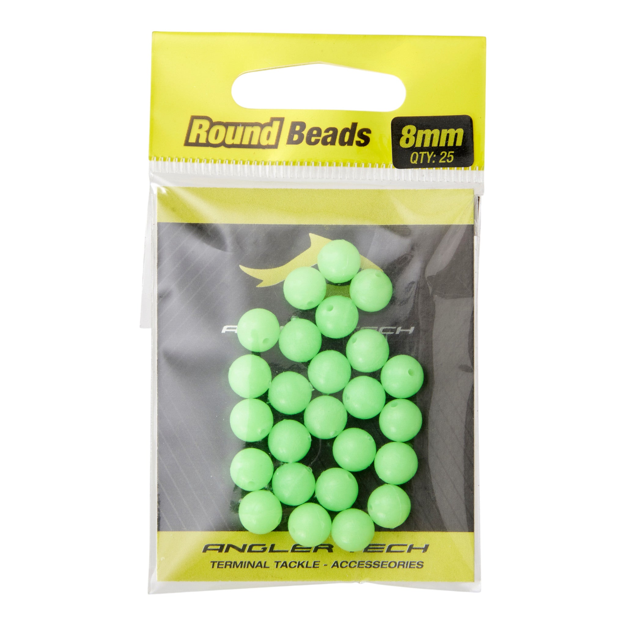 Angler Tech Beads Round Green 8mm