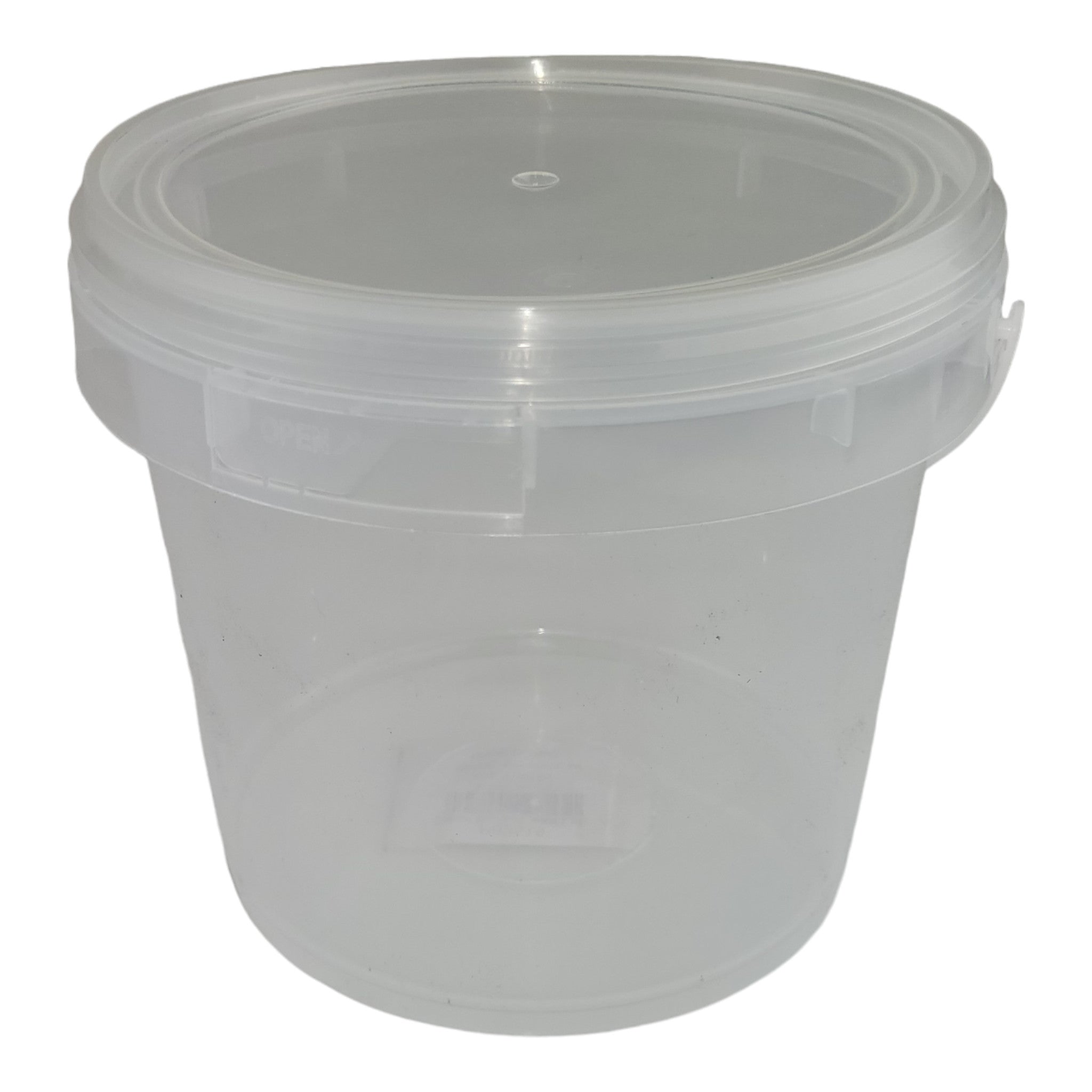 Clear Bucket with Lid