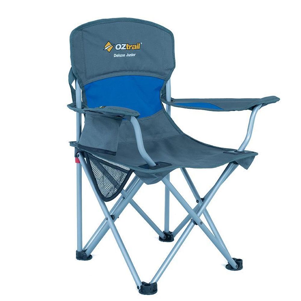 OZtrail Junior Deluxe Camp Arm Chair - Blue