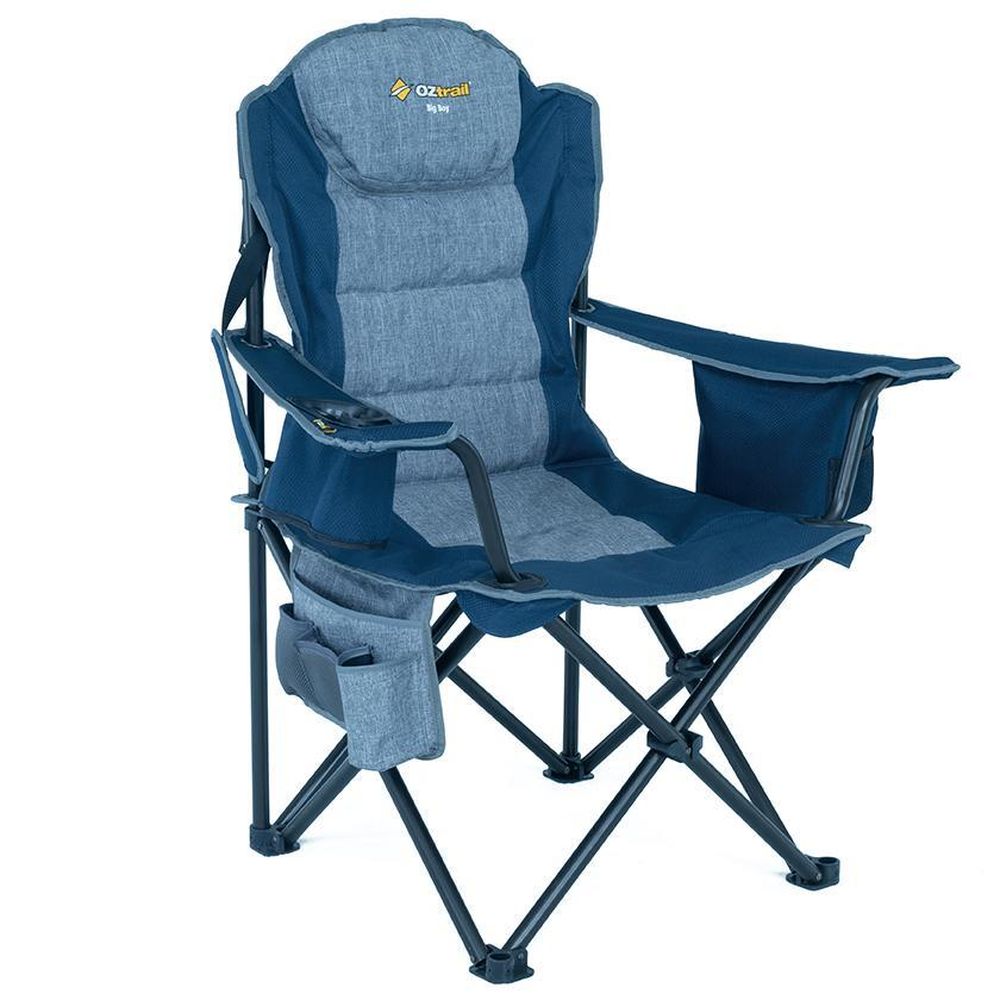 OZtrail Big Boy Camping Arm Chair - Navy Blue