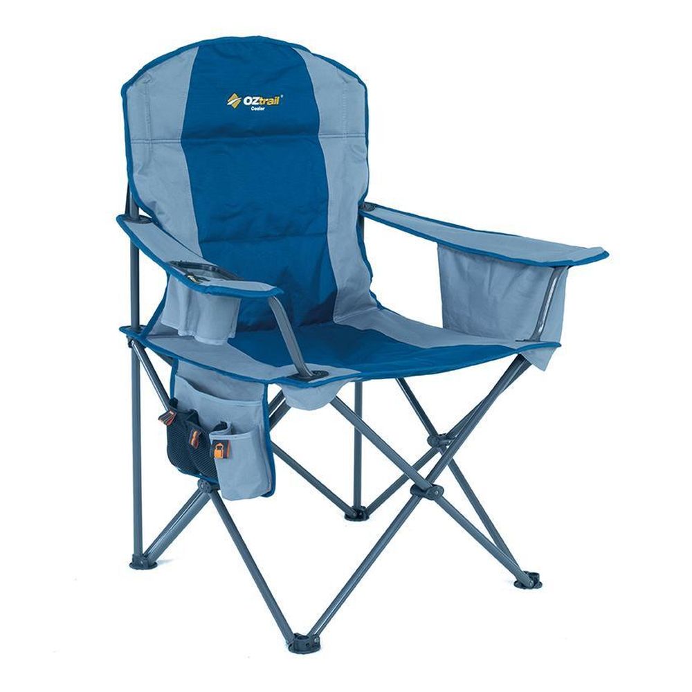 OZtrail Cooler Arm Camp Chair in Blue