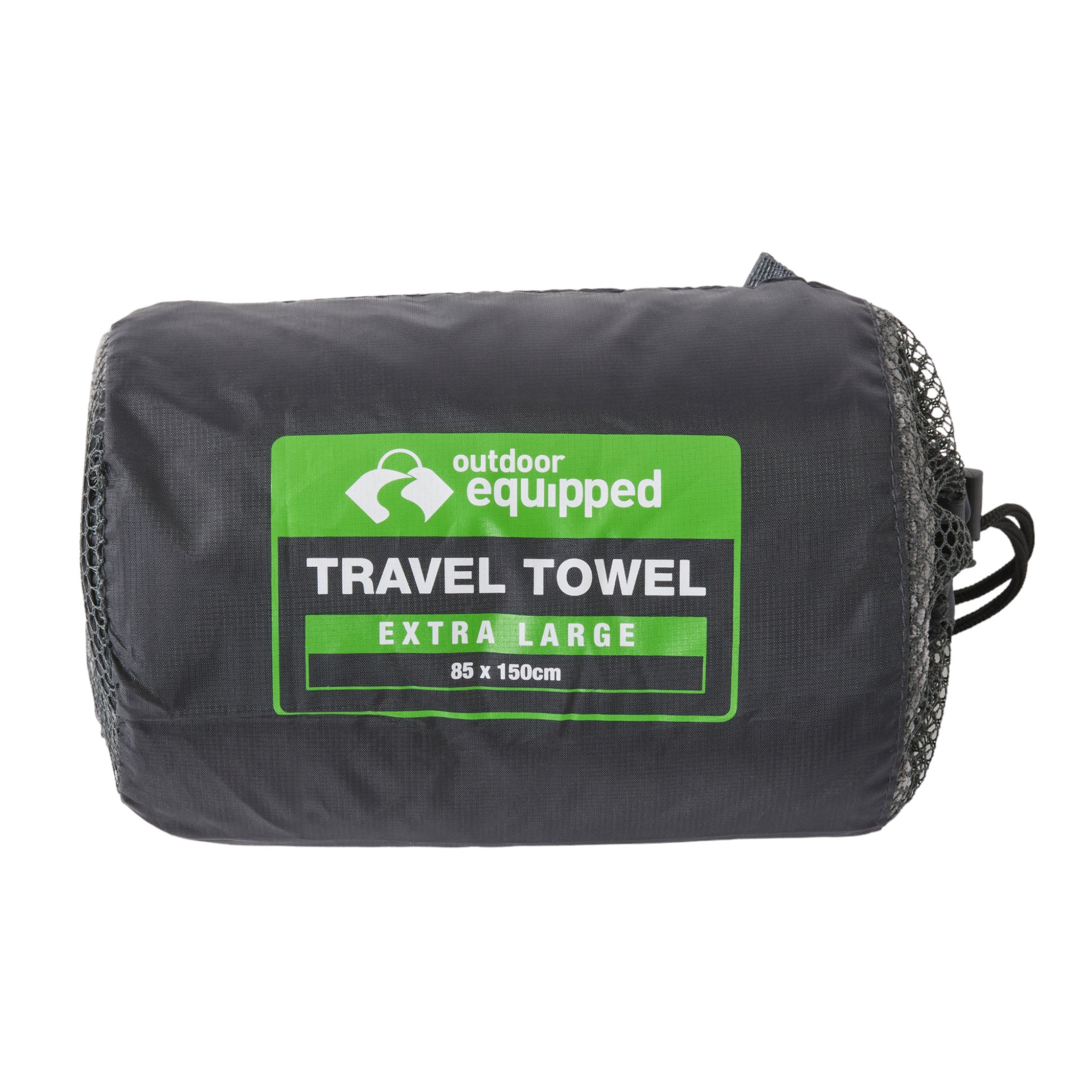 Outdoor Equipped Travel Towel Extra Large Grey