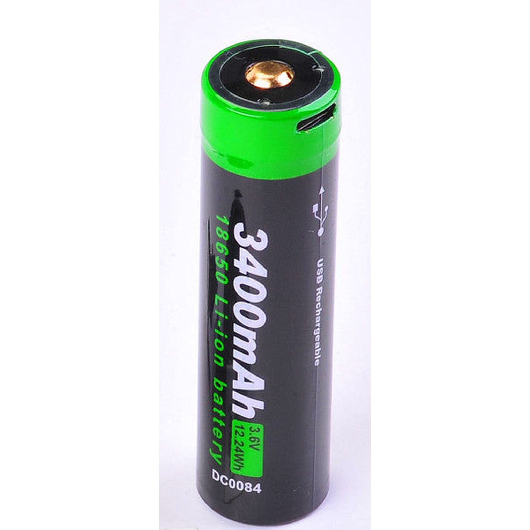 Nextorch 18650 Rechargeable Lithium Battery 3400 MaH, USBC Charge