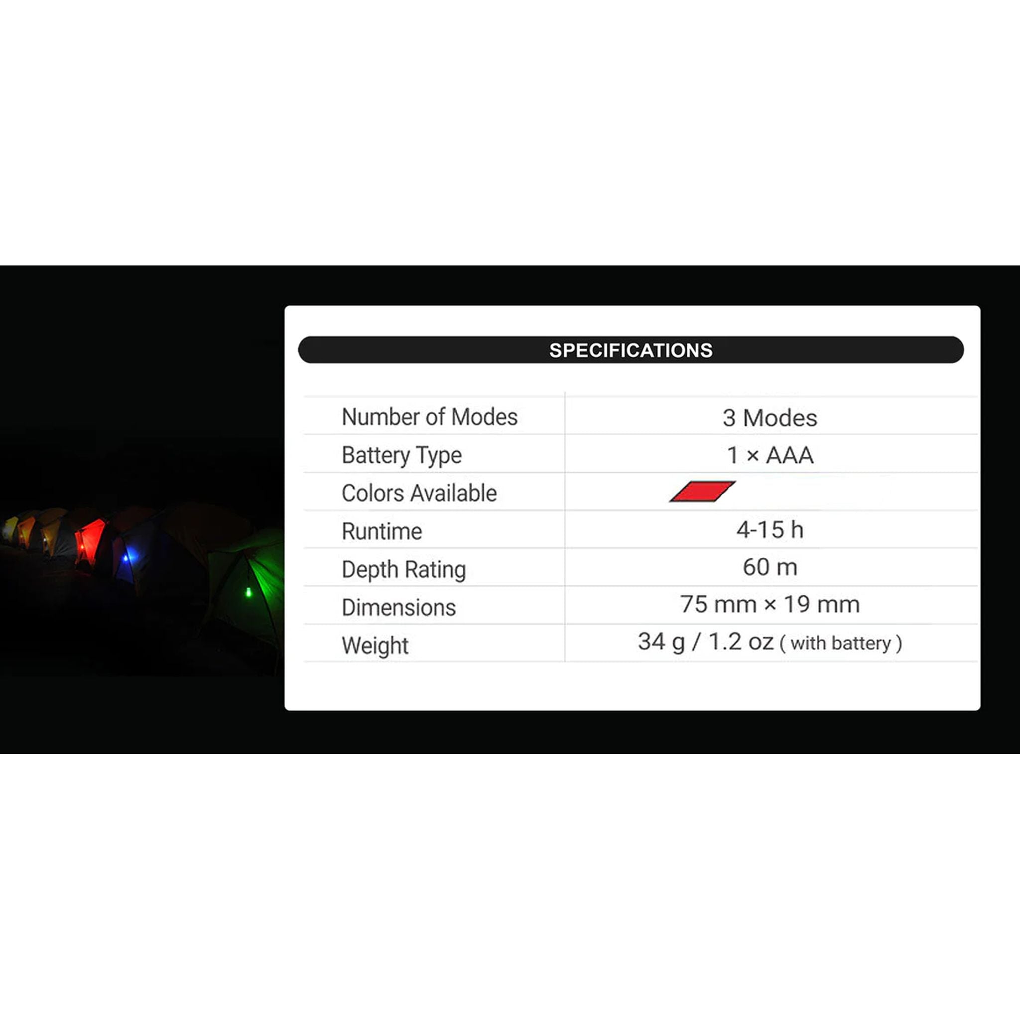 Nextorch Glo-Toob GT-AAA Signal Light - RED