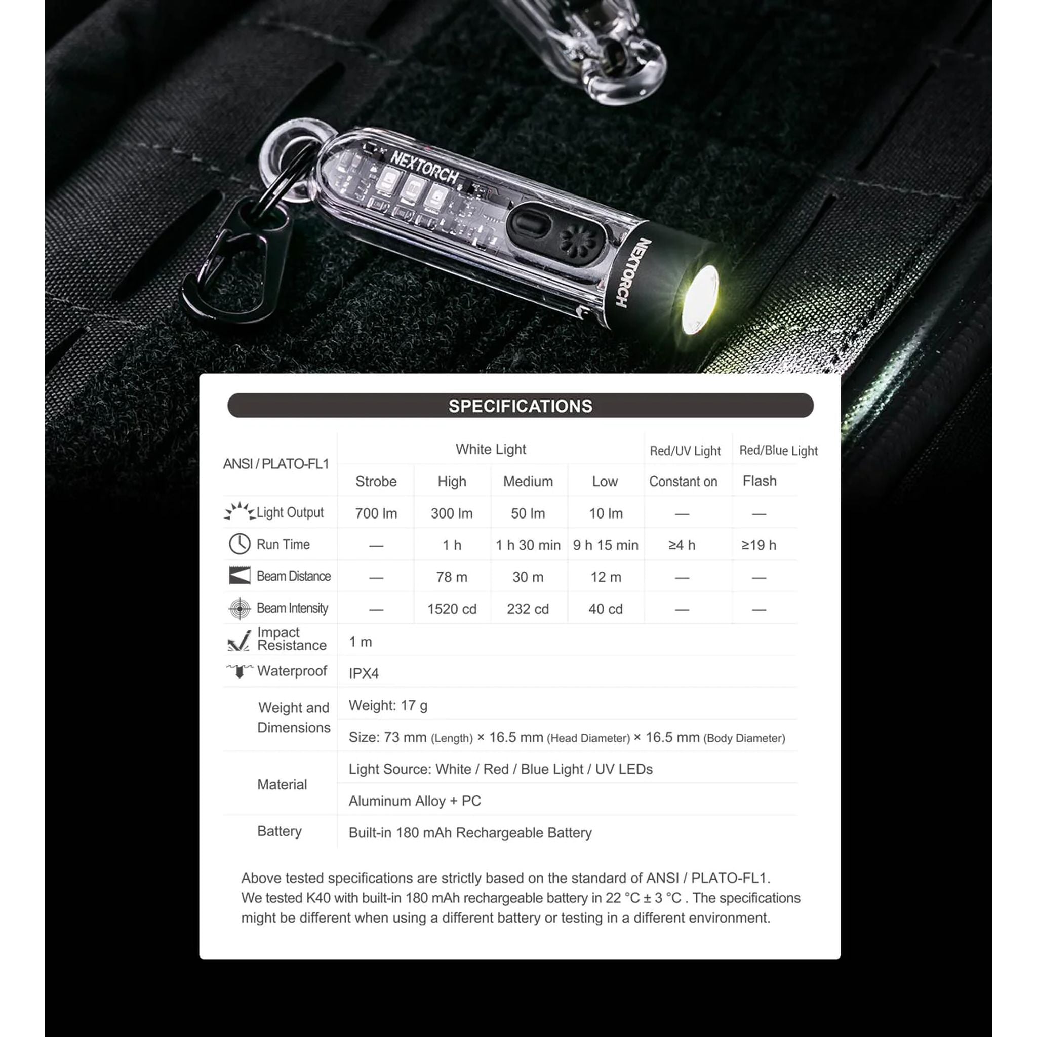 Nextorch K40 Compact Keychain Torch