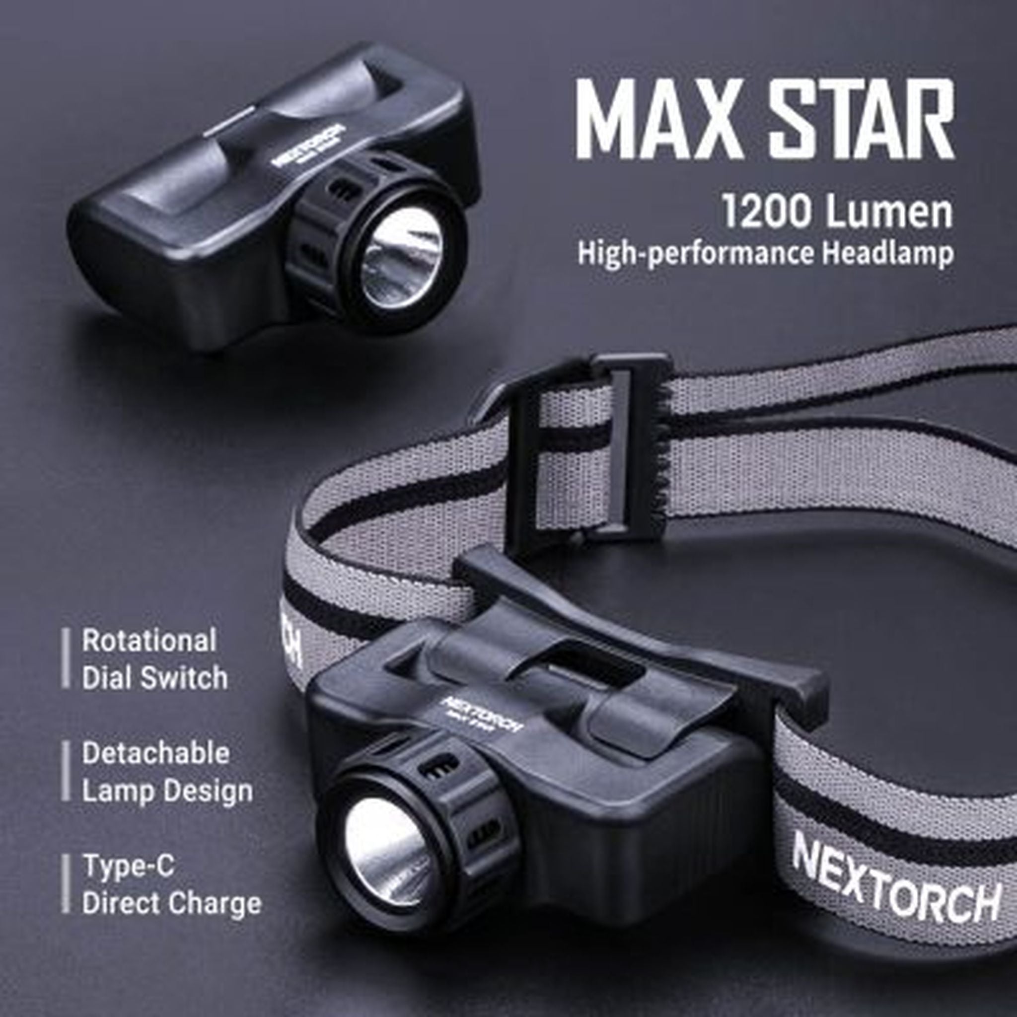 Nextorch MaxStar Rechargeable Headlight Headlamp