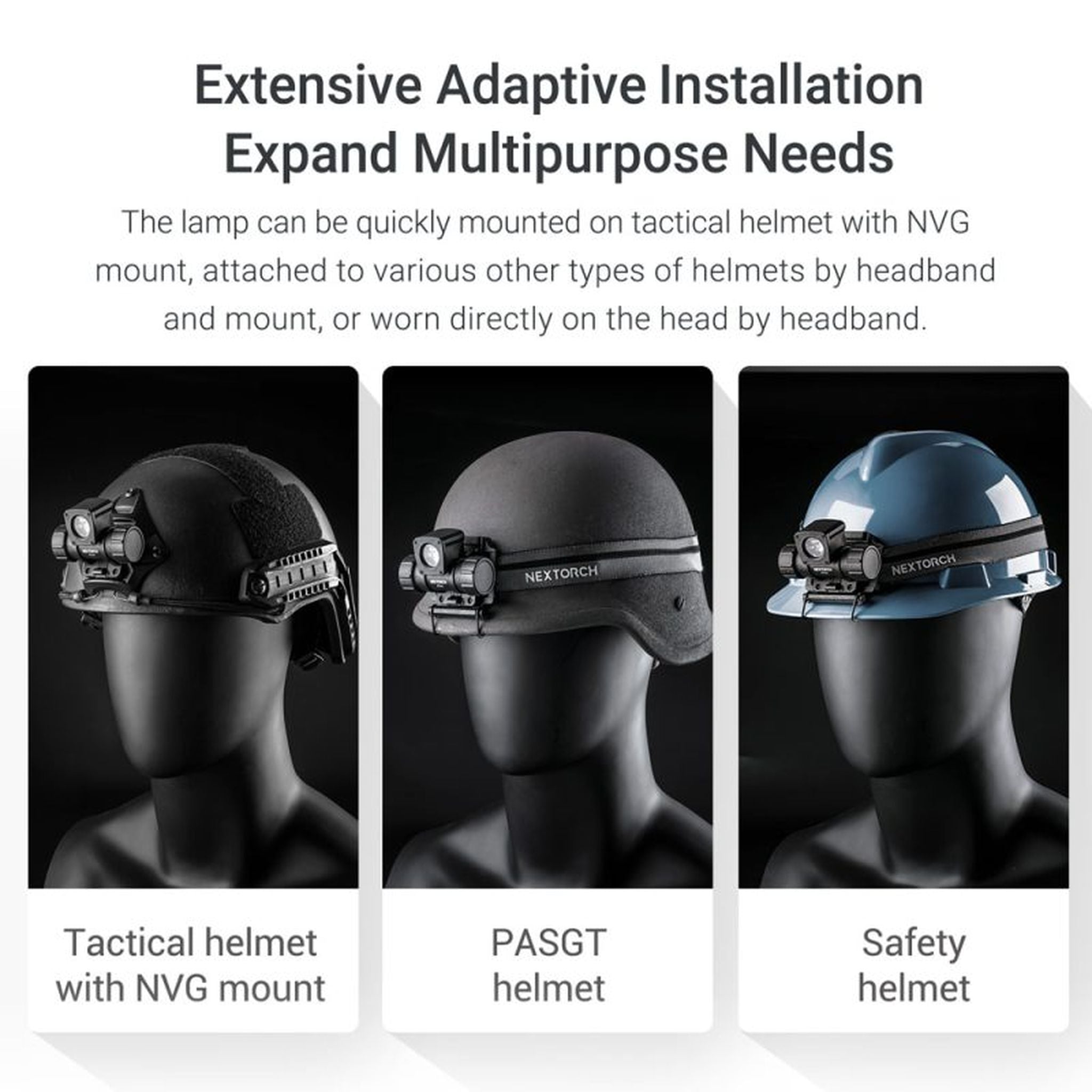 Nextorch oStar Rechargeable Head Helmet Light