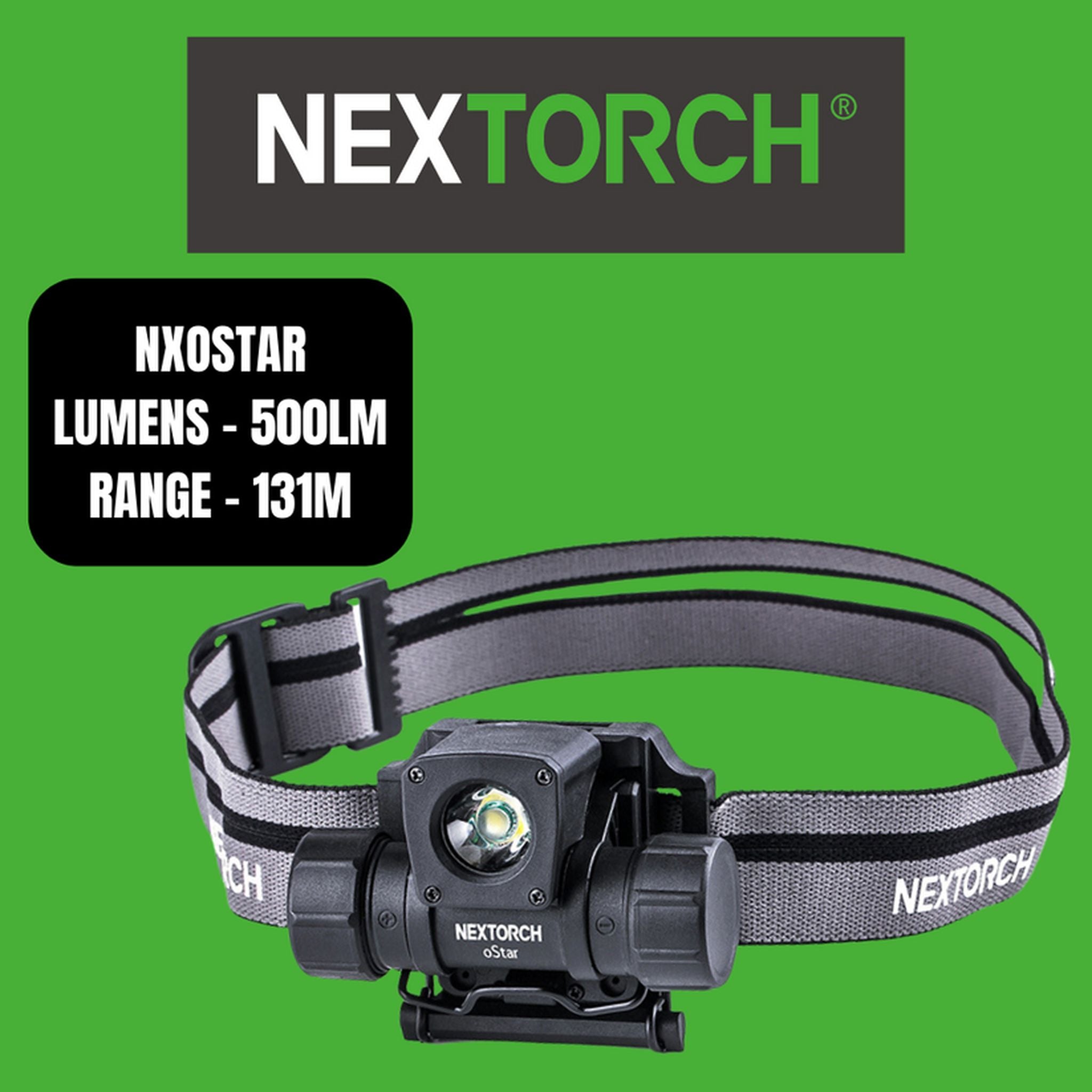 Nextorch oStar Rechargeable Head Helmet Light