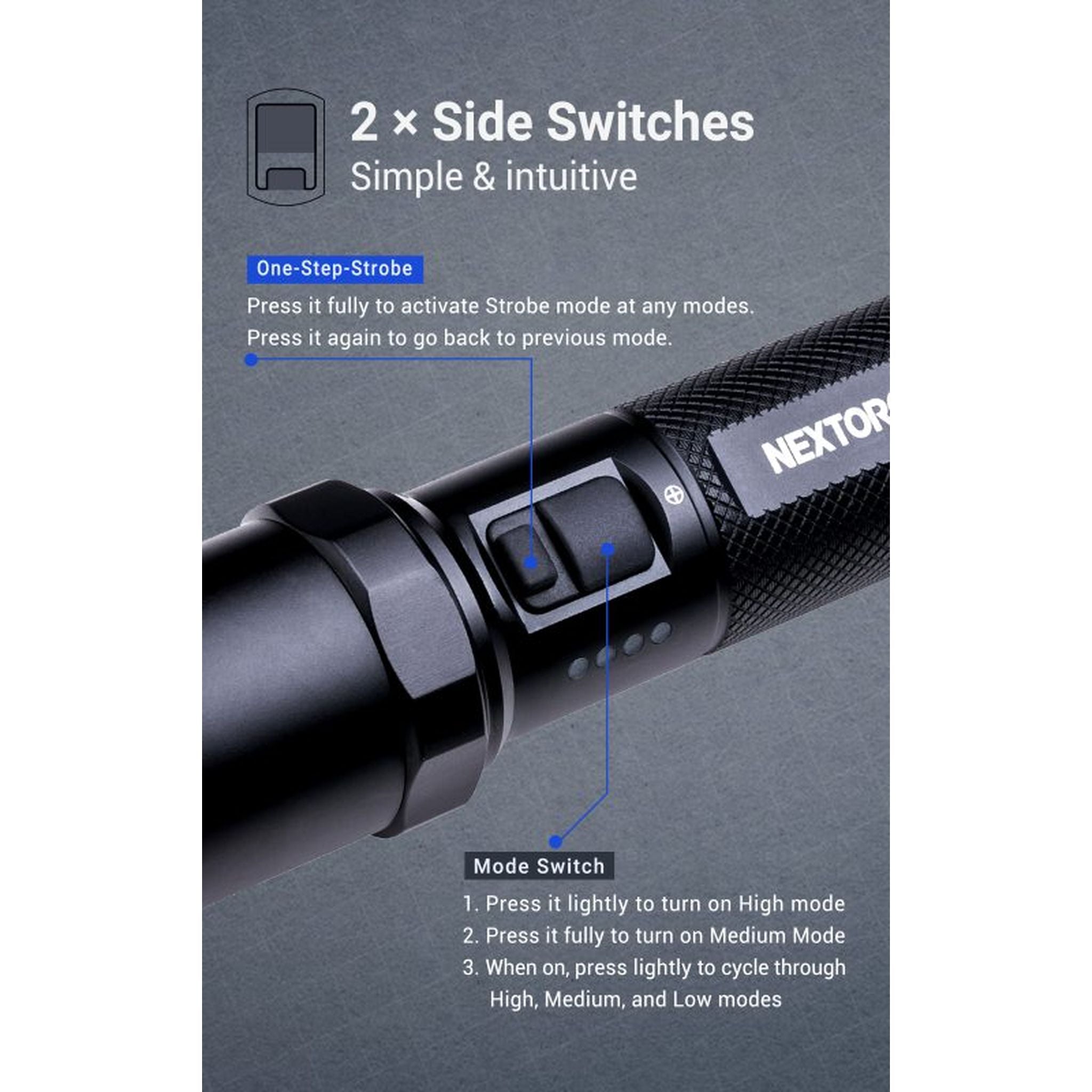 Nextorch P81 Rechargeable Torch Super Bright