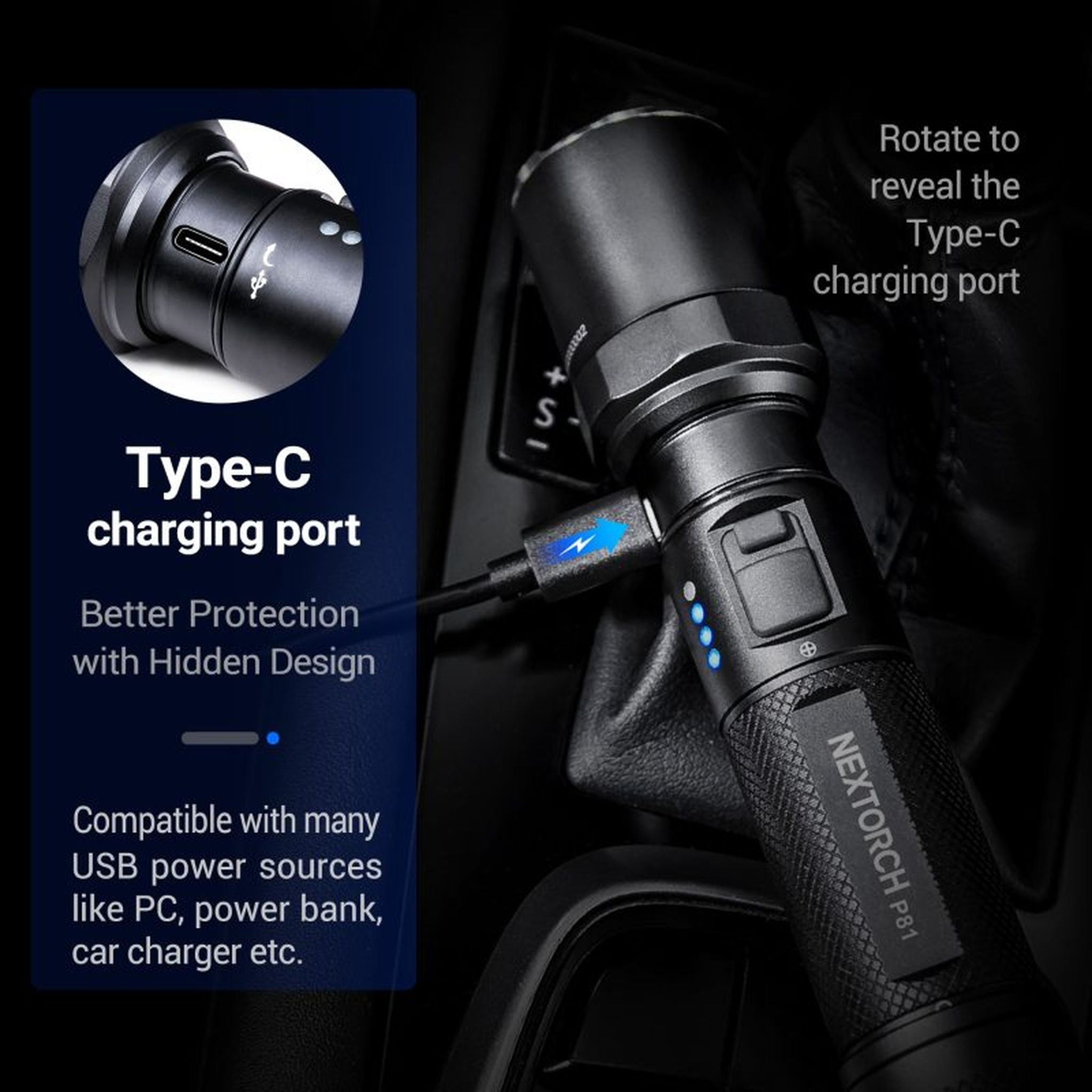 Nextorch P81 Rechargeable Torch Super Bright