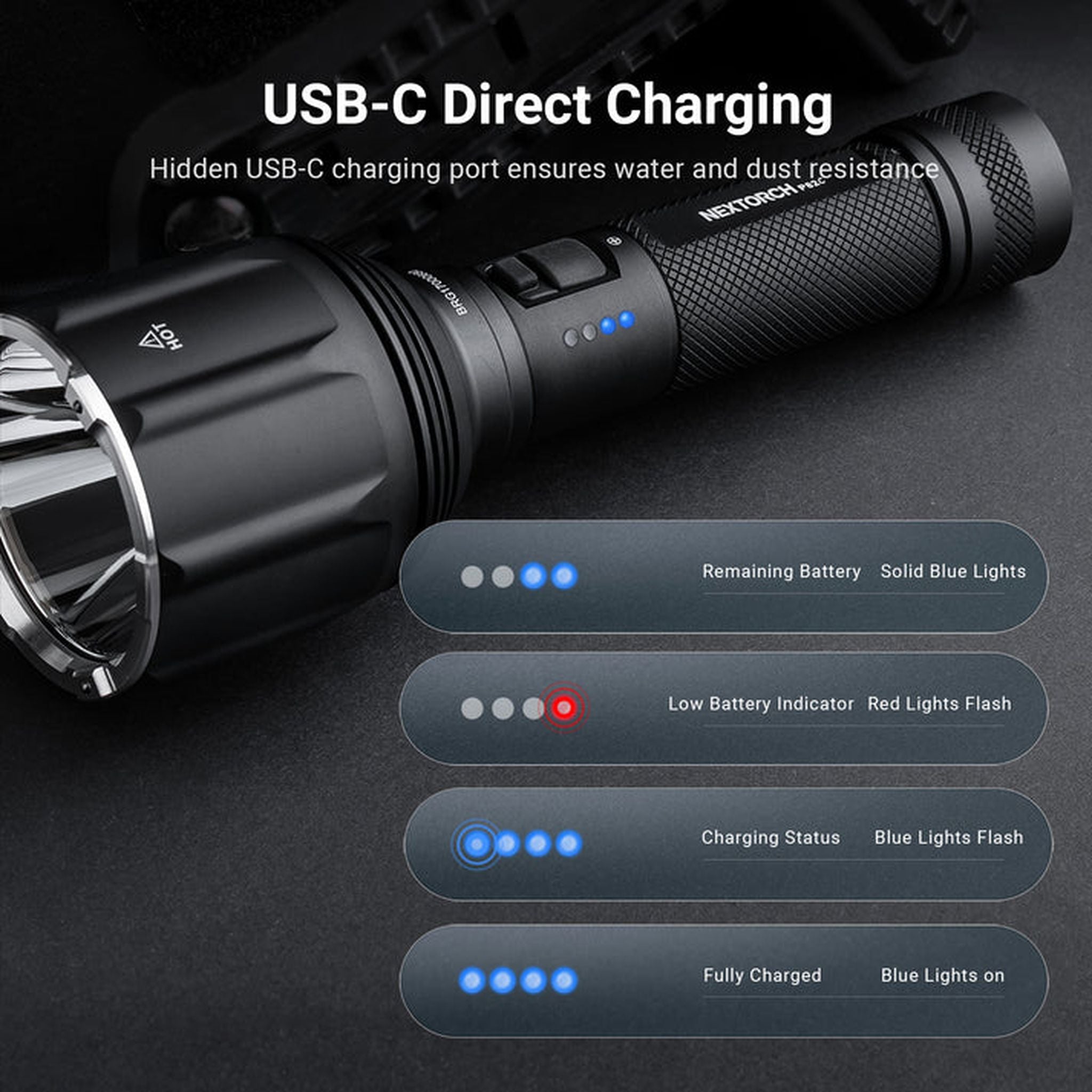 Nextorch P82C 2200 Lumen Long-Range Flashlight