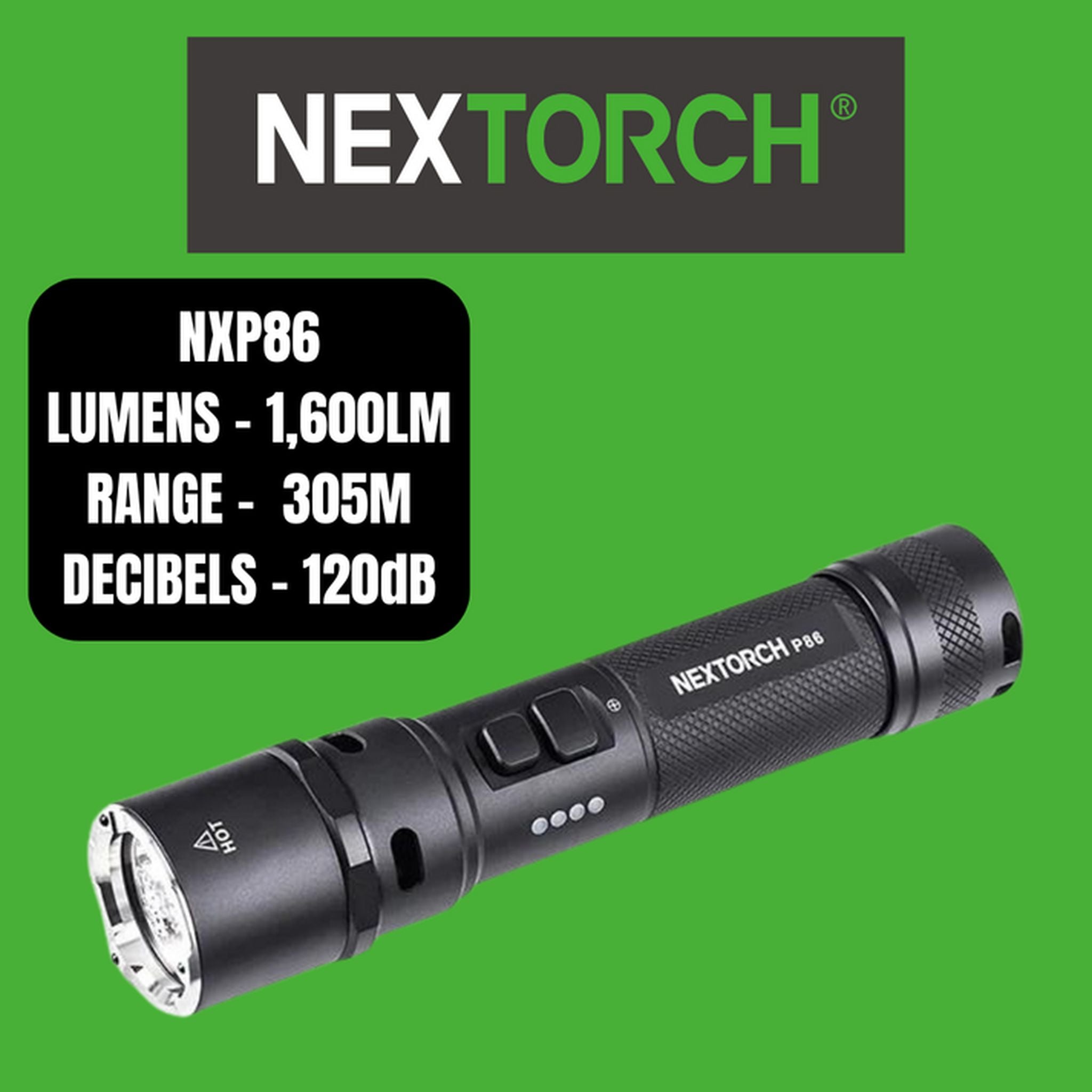 NEXTORCH P86 Tactical Flashlight Torch
