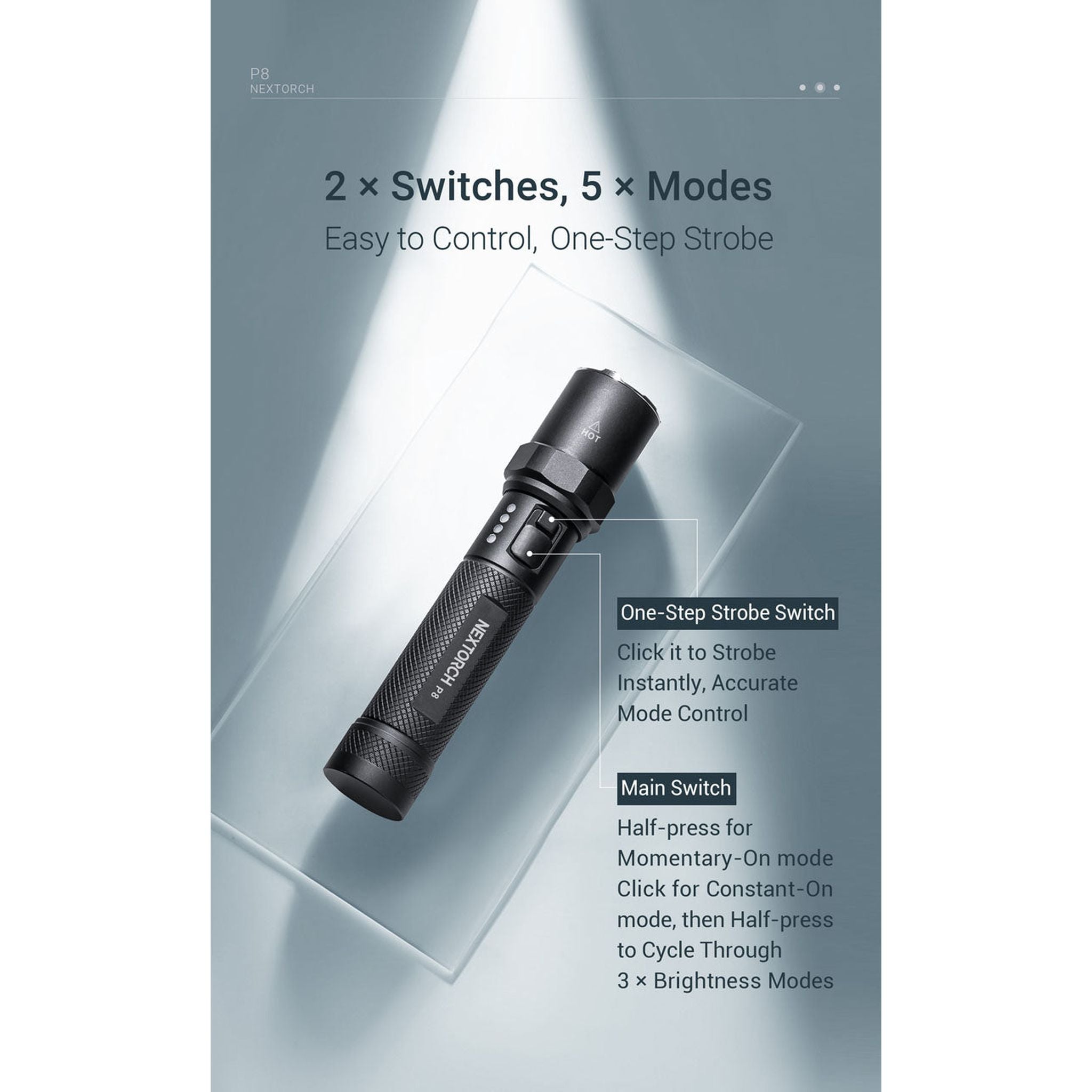 Nextorch P8 P-Series Rechargeable Torch