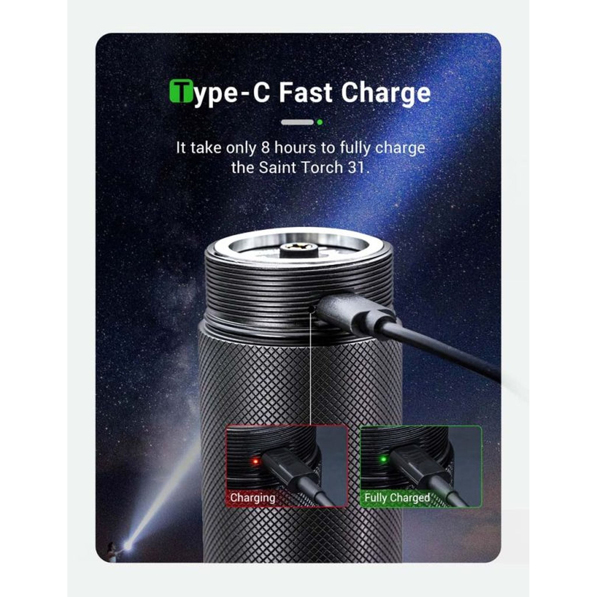 NEXTORCH Saint Torch Rechargeable Searchlight Series 31