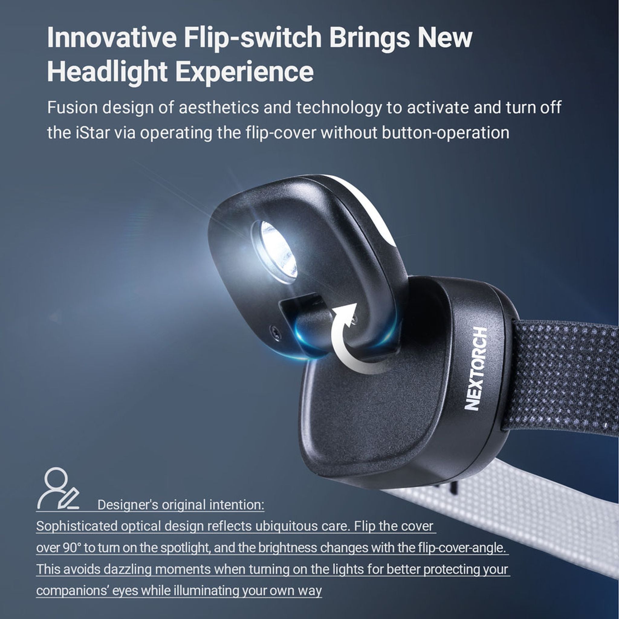 Nextorch iStar Rechargeable Intelligent Headlight Headlamp