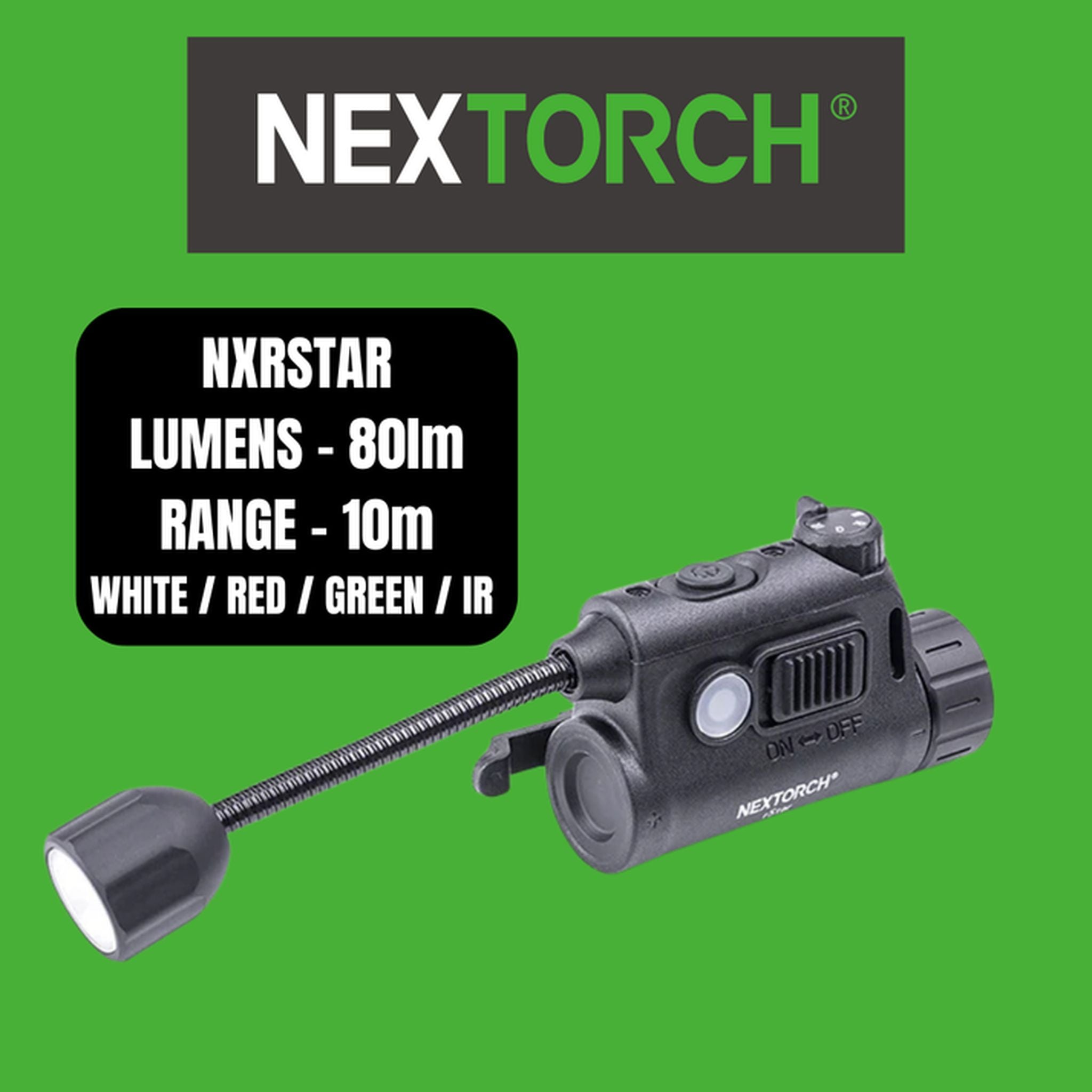 NEXTORCH rStar Multi-Light Source Tactical Helmet Light
