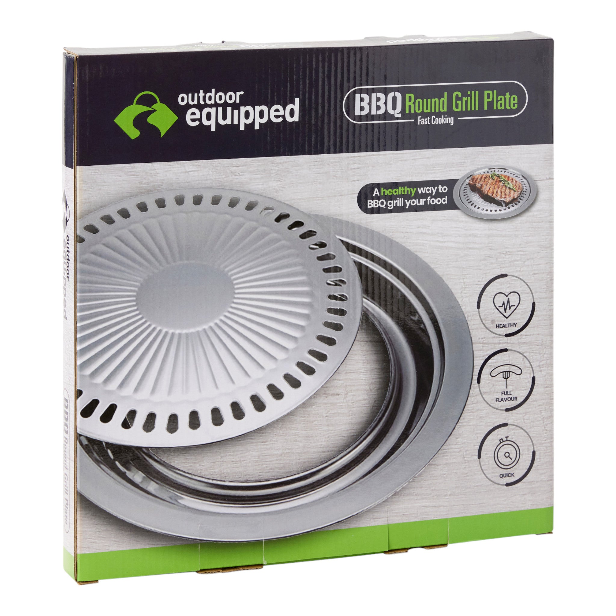 Outdoor Equipped BBQ Round Grill Plate