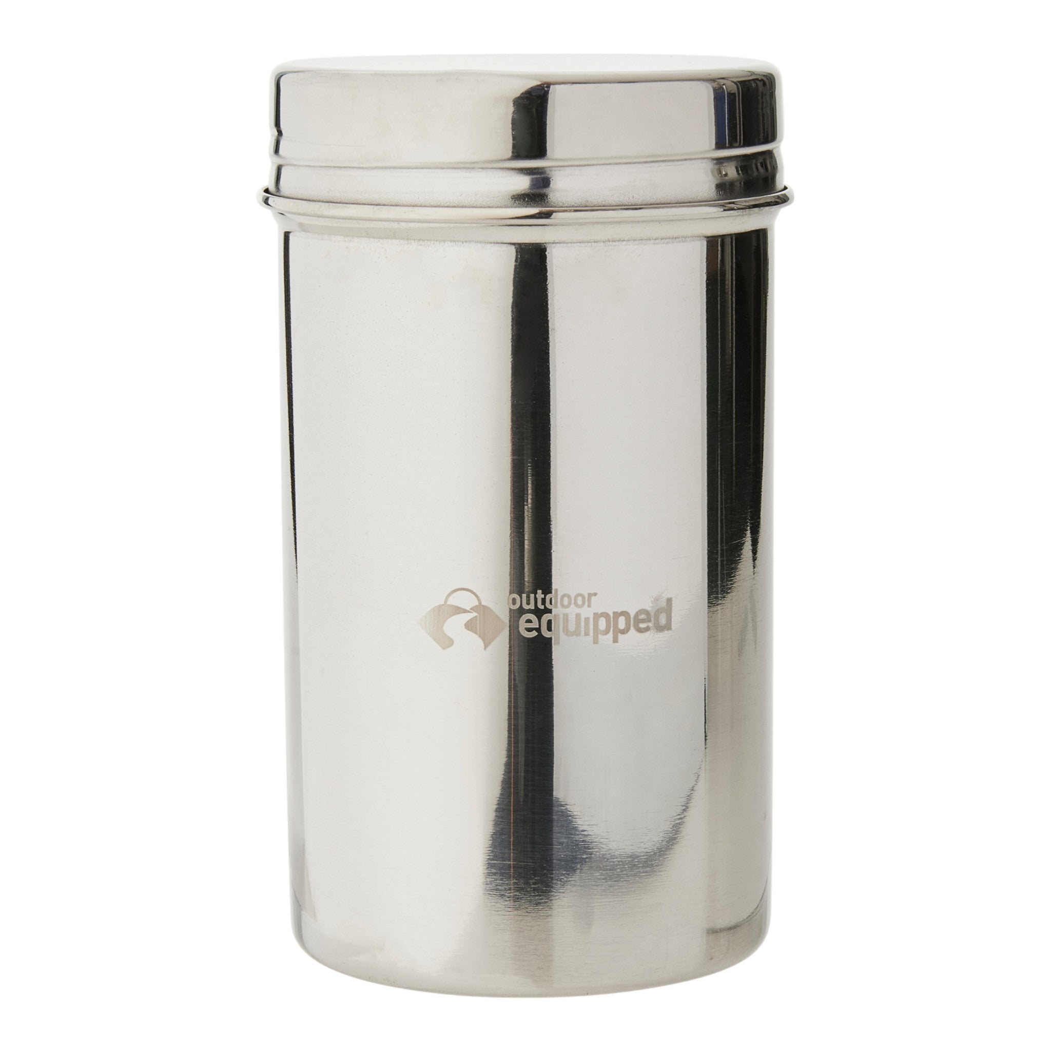 Outdoor Equipped Stainless Steel Storage Jar 7x12cm