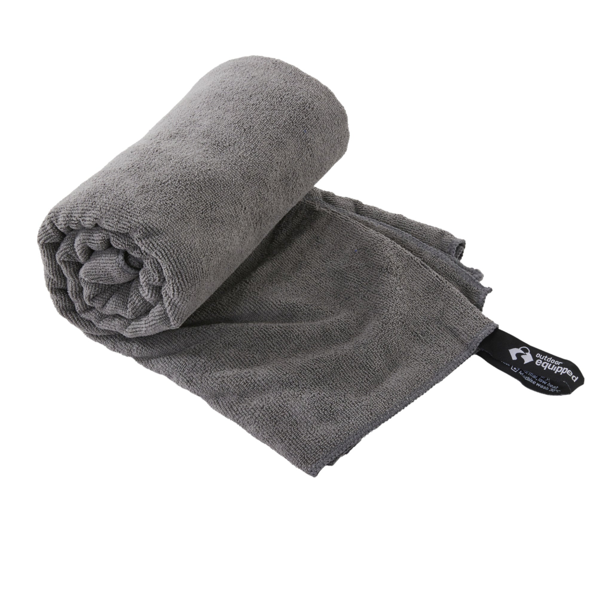 Outdoor Equipped Travel Towel Extra Large Grey