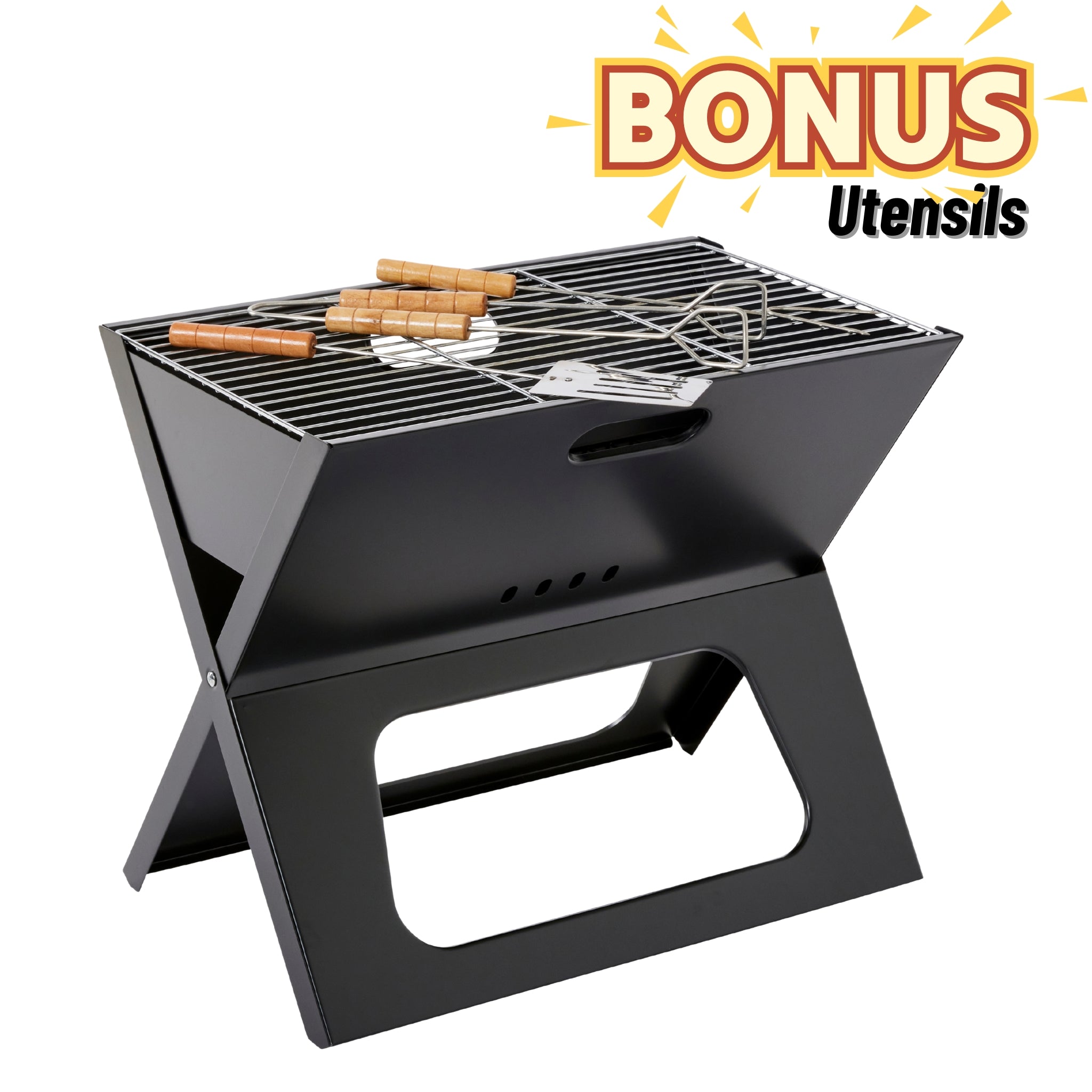 Outdoor Equipped Folding BBQ Grill Kit