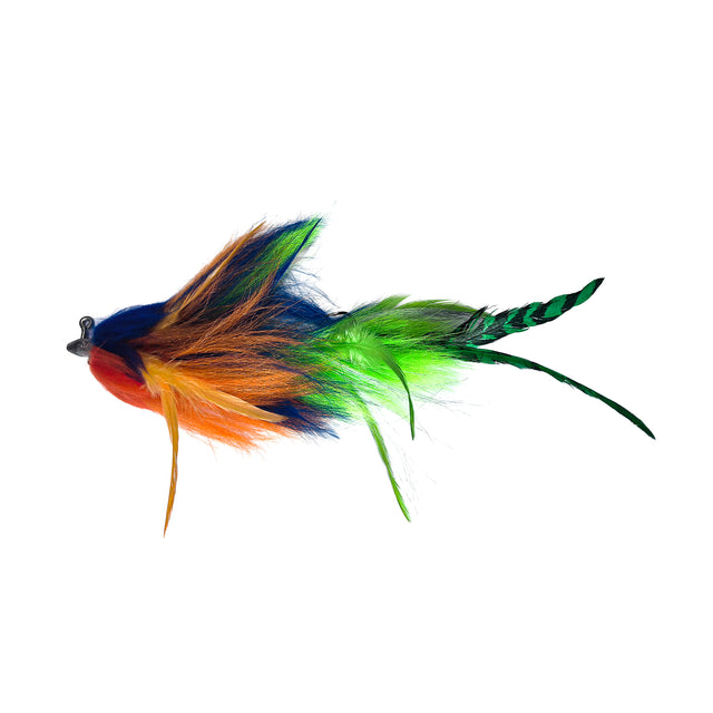 Feather Strike 3-4oz Single Hook Jig Flies Lure-Budgie