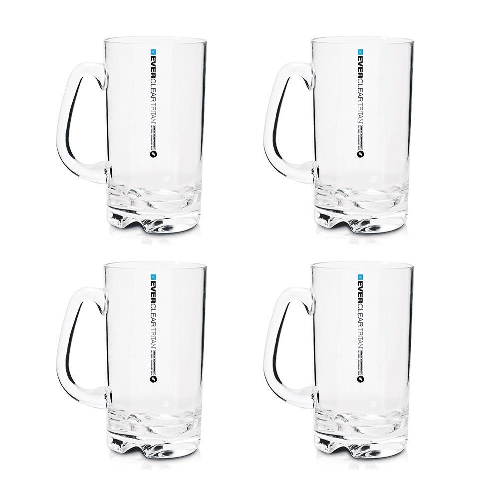 Everclear Tritan Beer Mugs Set of 4